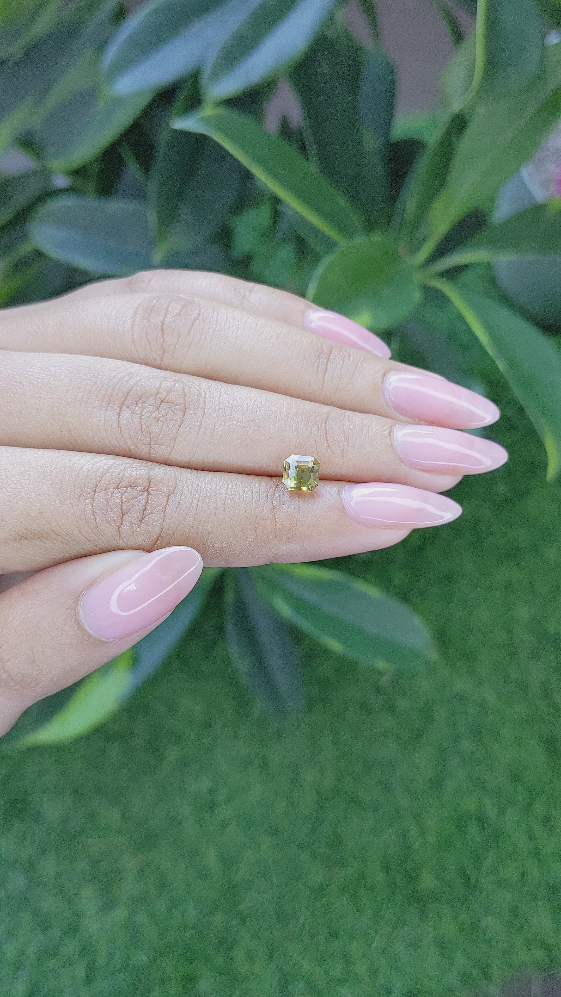 1.24 Ct. Chrysoberyl from Tanzania Size Video