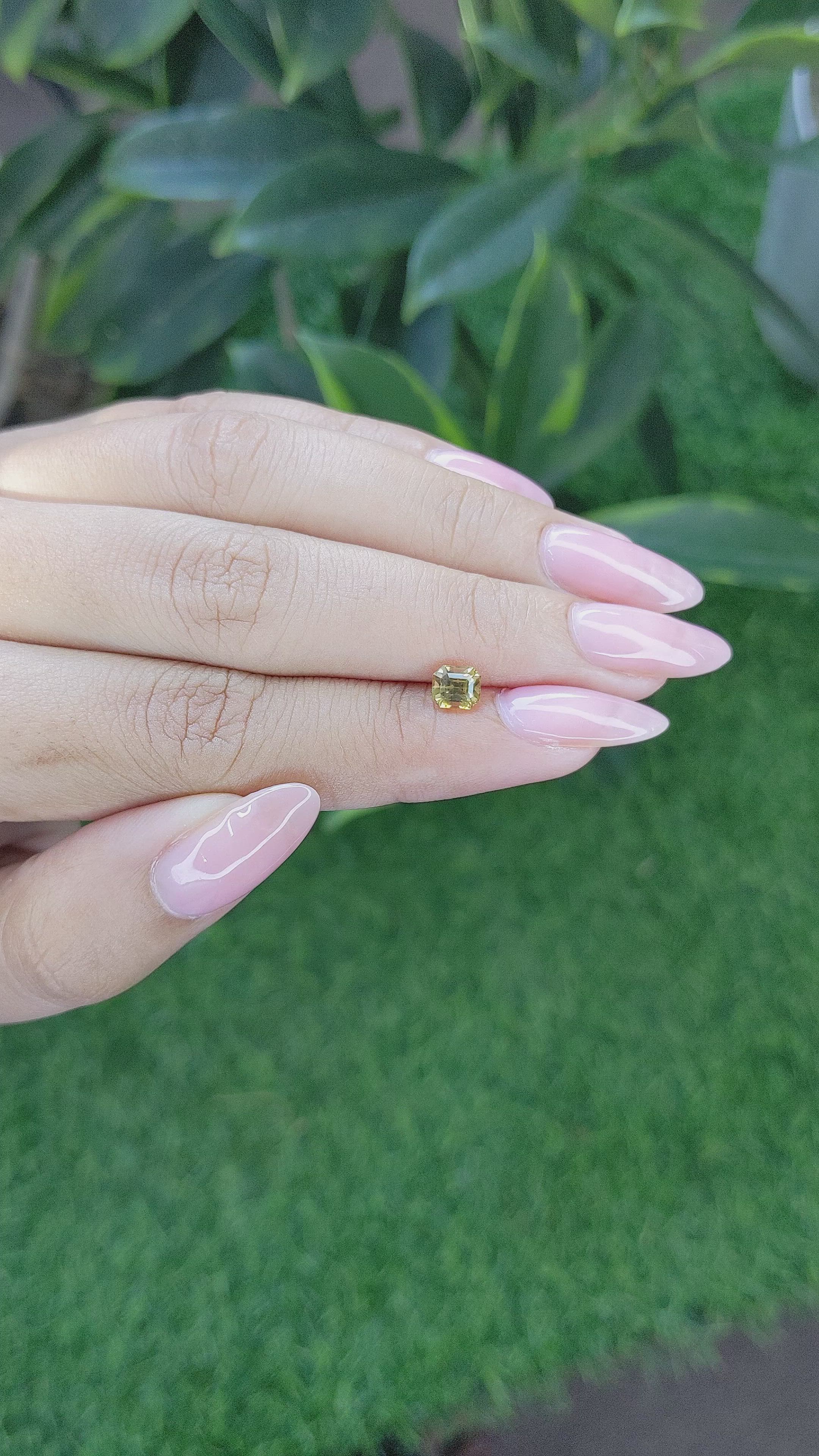 0.81 Ct. Chrysoberyl from Tanzania Size Video