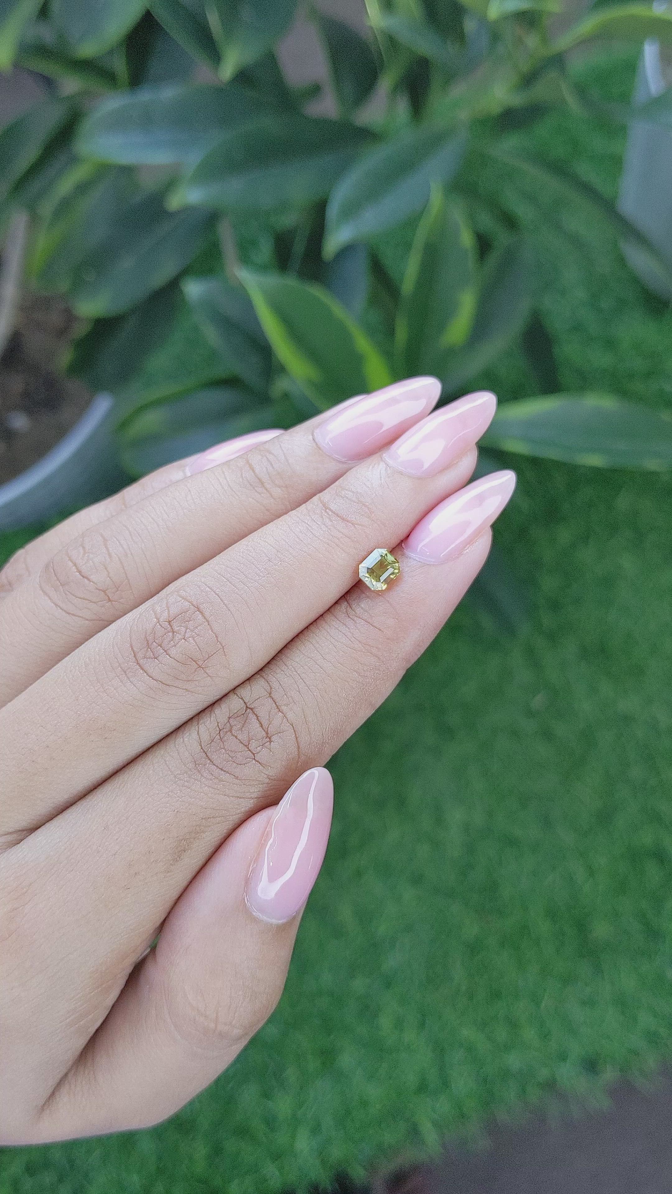 0.81 Ct. Chrysoberyl from Tanzania Size Video