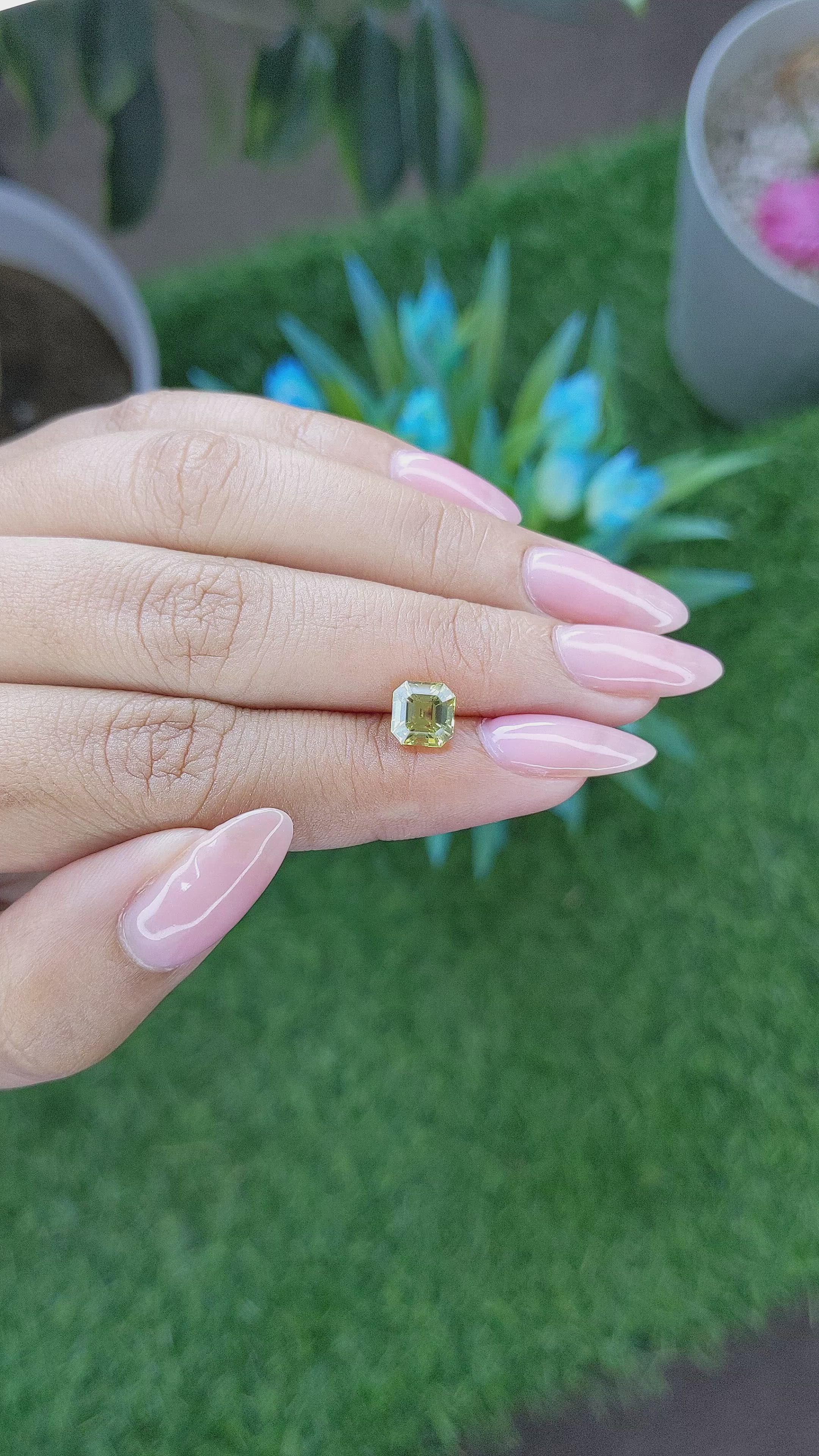 1.70 Ct. Chrysoberyl from Tanzania Size Video