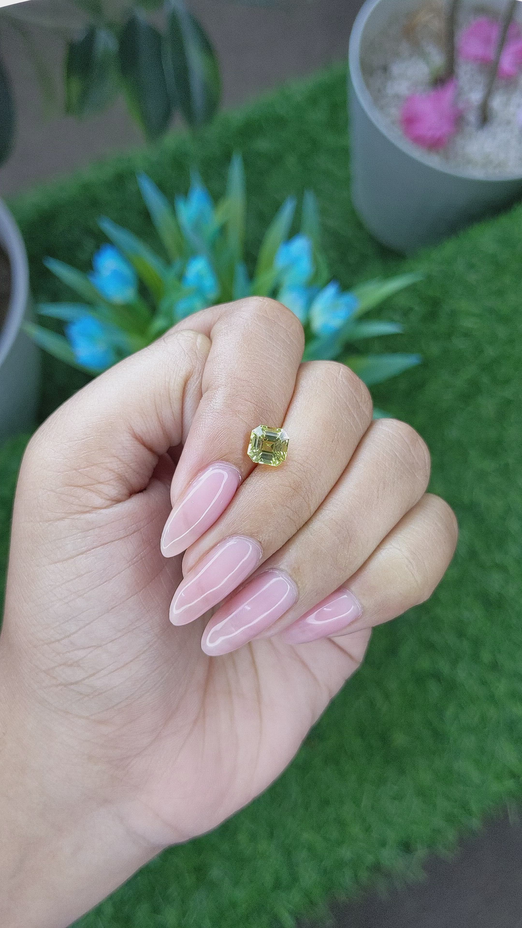 1.70 Ct. Chrysoberyl from Tanzania Size Video