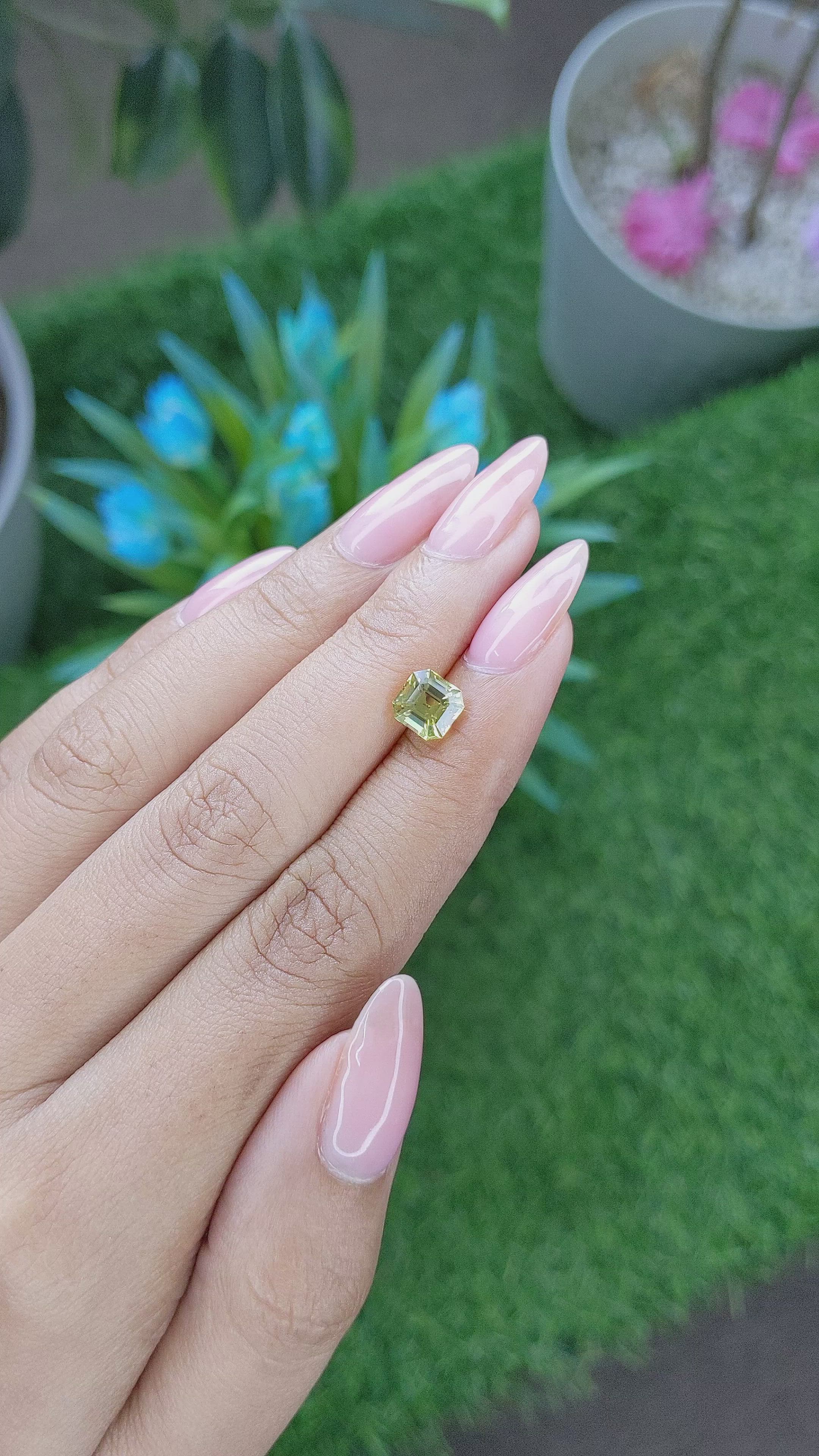 1.70 Ct. Chrysoberyl from Tanzania Size Video