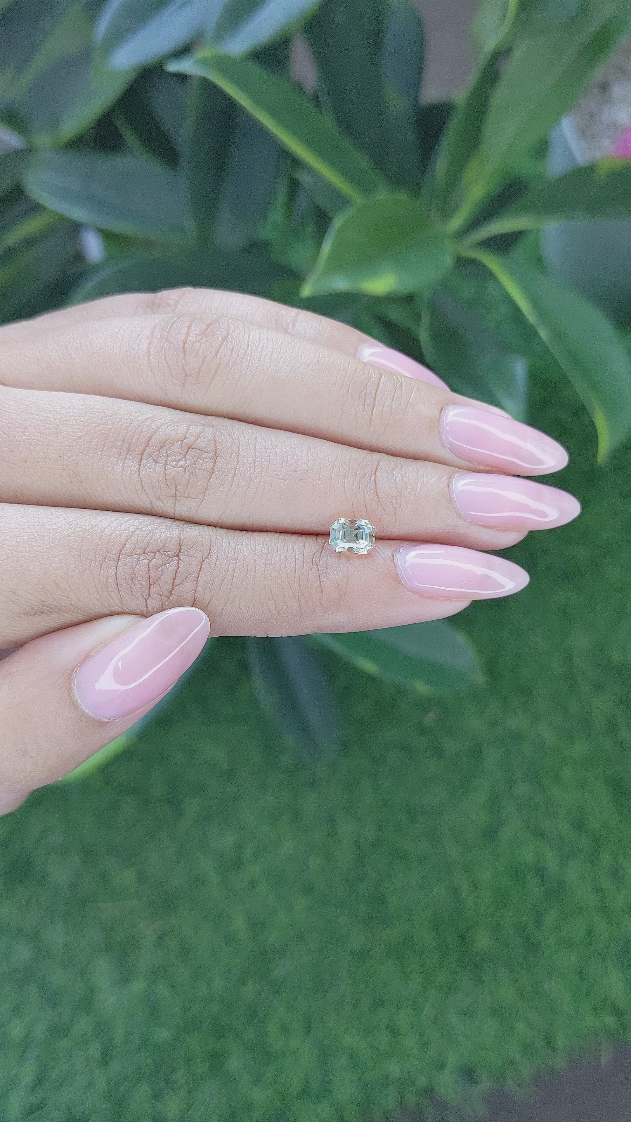 1.08 Ct. Chrysoberyl from Tanzania Size Video