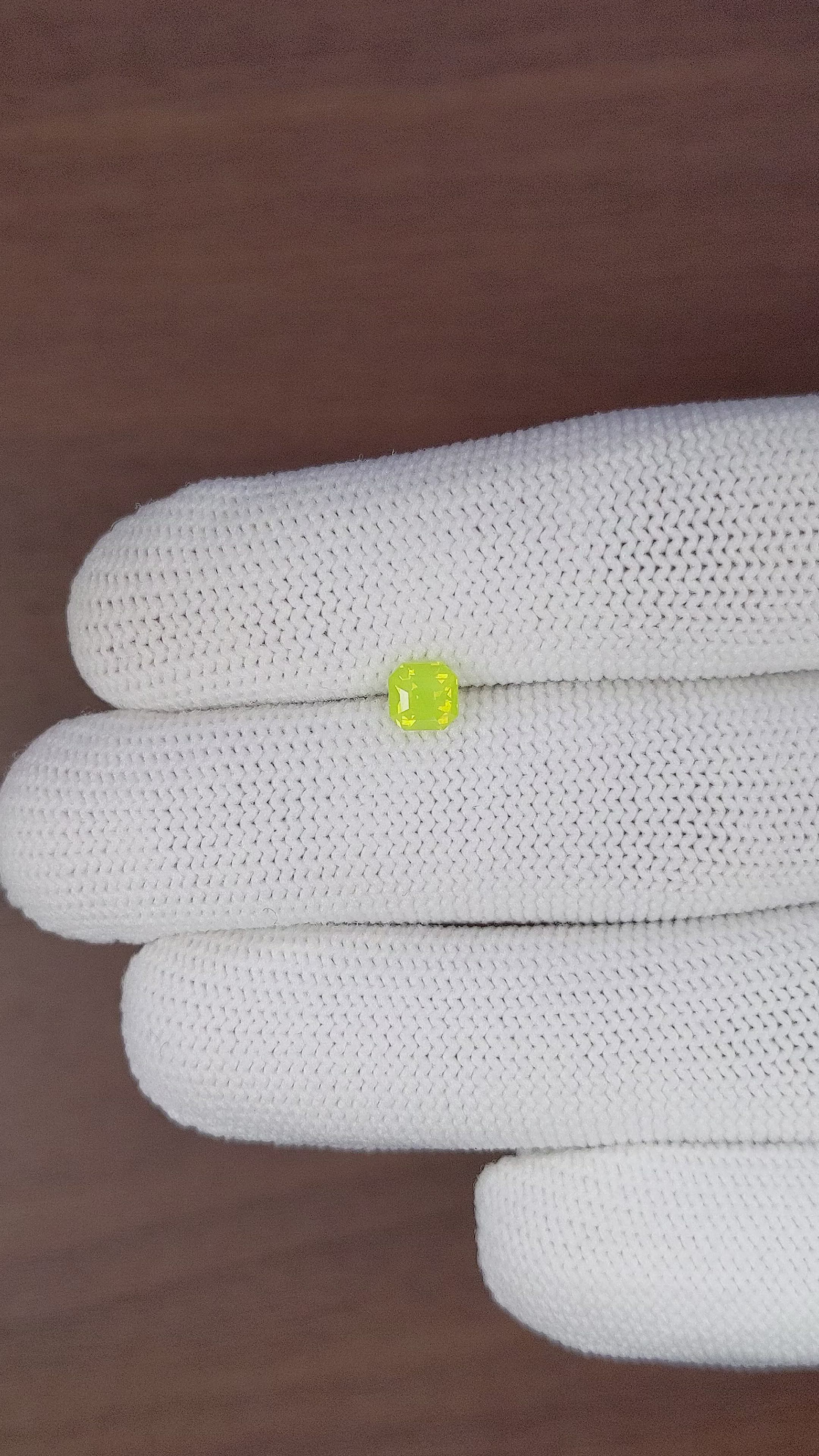 0.81 Ct. Yellowish Green Chrysoberyl from Tanzania Size Video