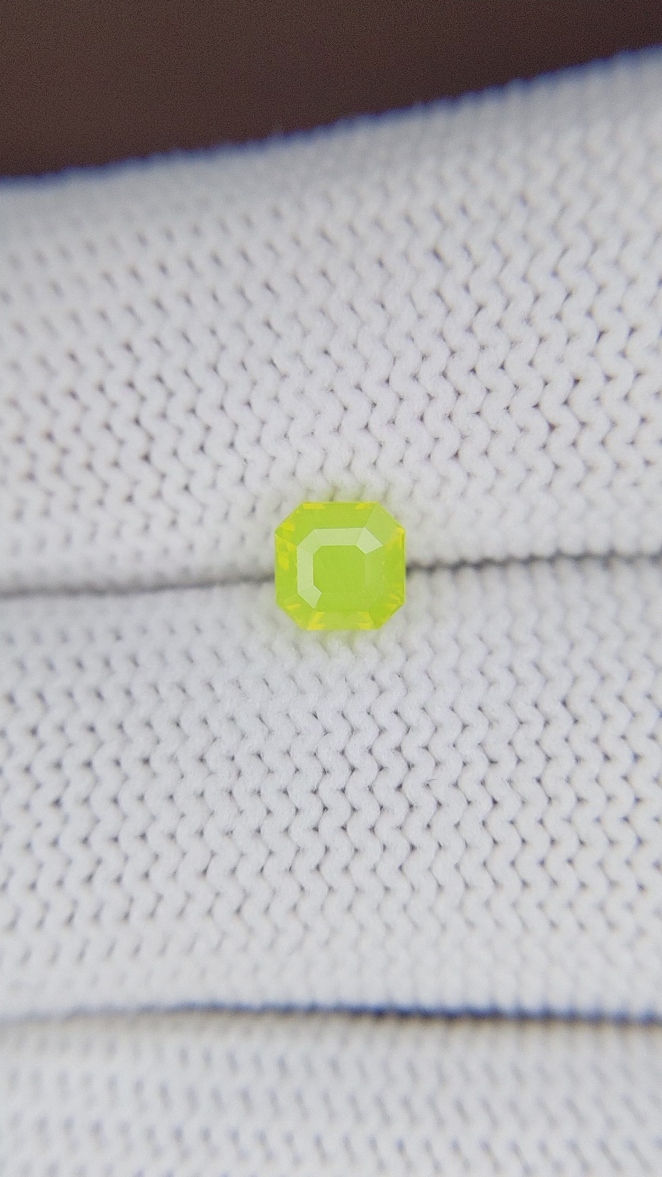 0.81 Ct. Yellowish Green Chrysoberyl from Tanzania Size Video