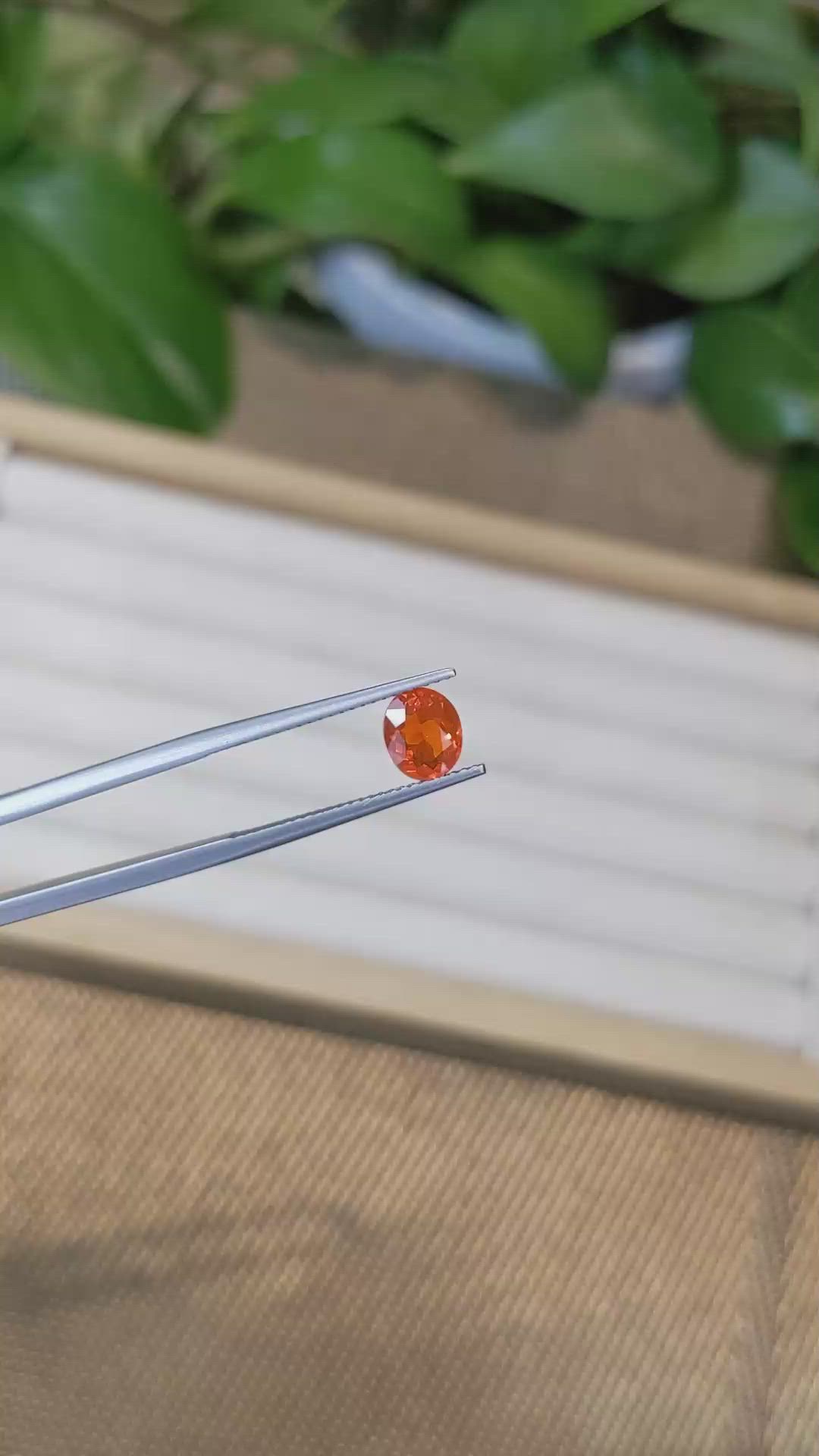 0.84 Ct. Fire Opal from Mexico Size Video