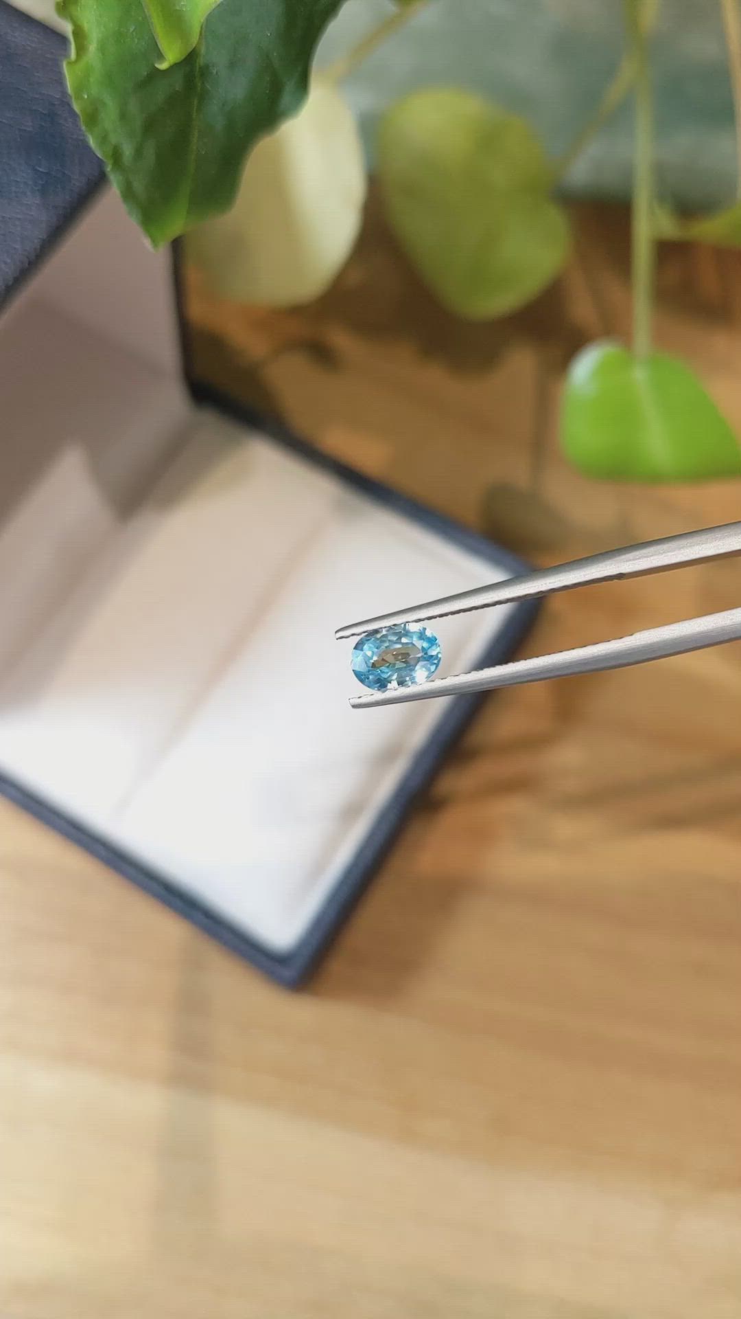 0.89 Ct. Zircon from Cambodia Size Video