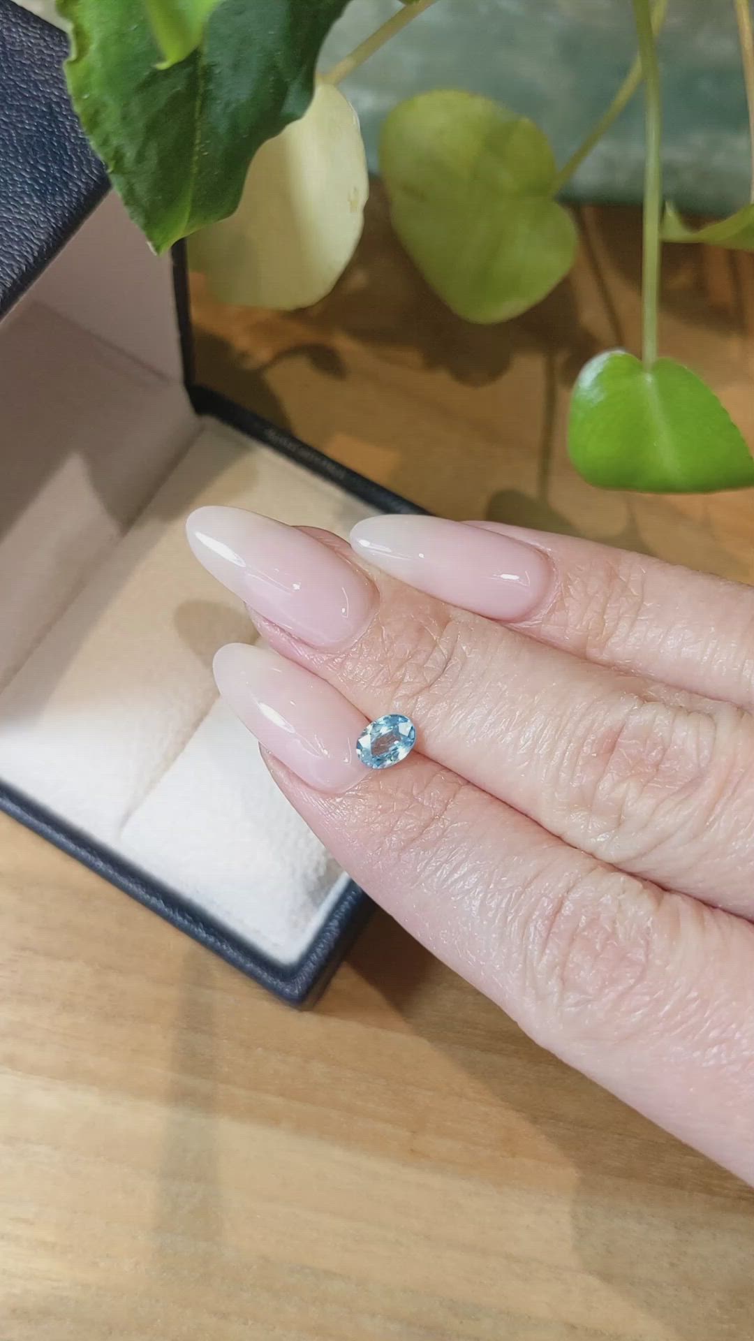 0.89 Ct. Zircon from Cambodia Size Video