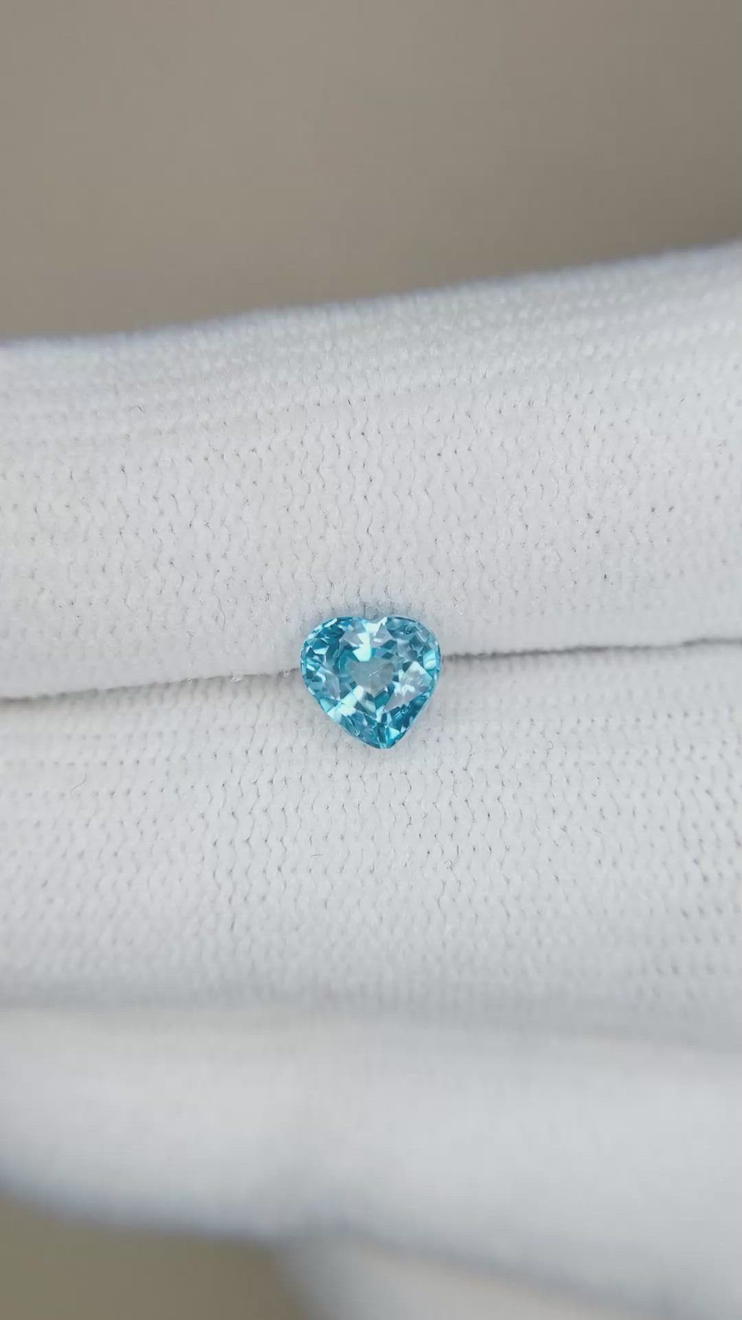 1.05 Ct. Zircon from Cambodia Size Video