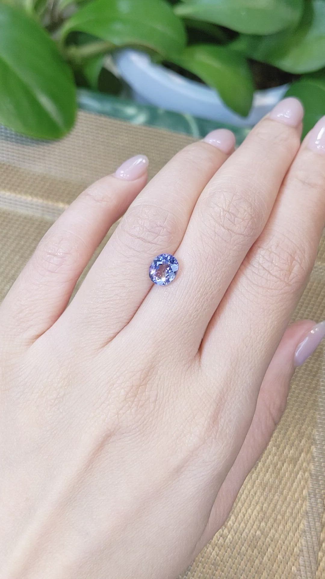 1.57 Ct. Tanzanite from Tanzania Size Video