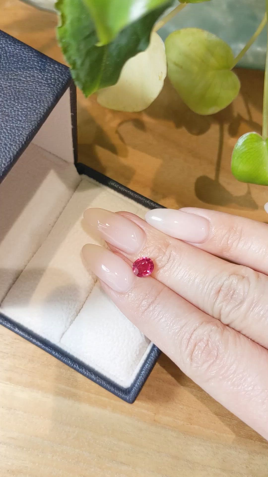 0.97 Ct. Rubellite Tourmaline from Brazil Size Video