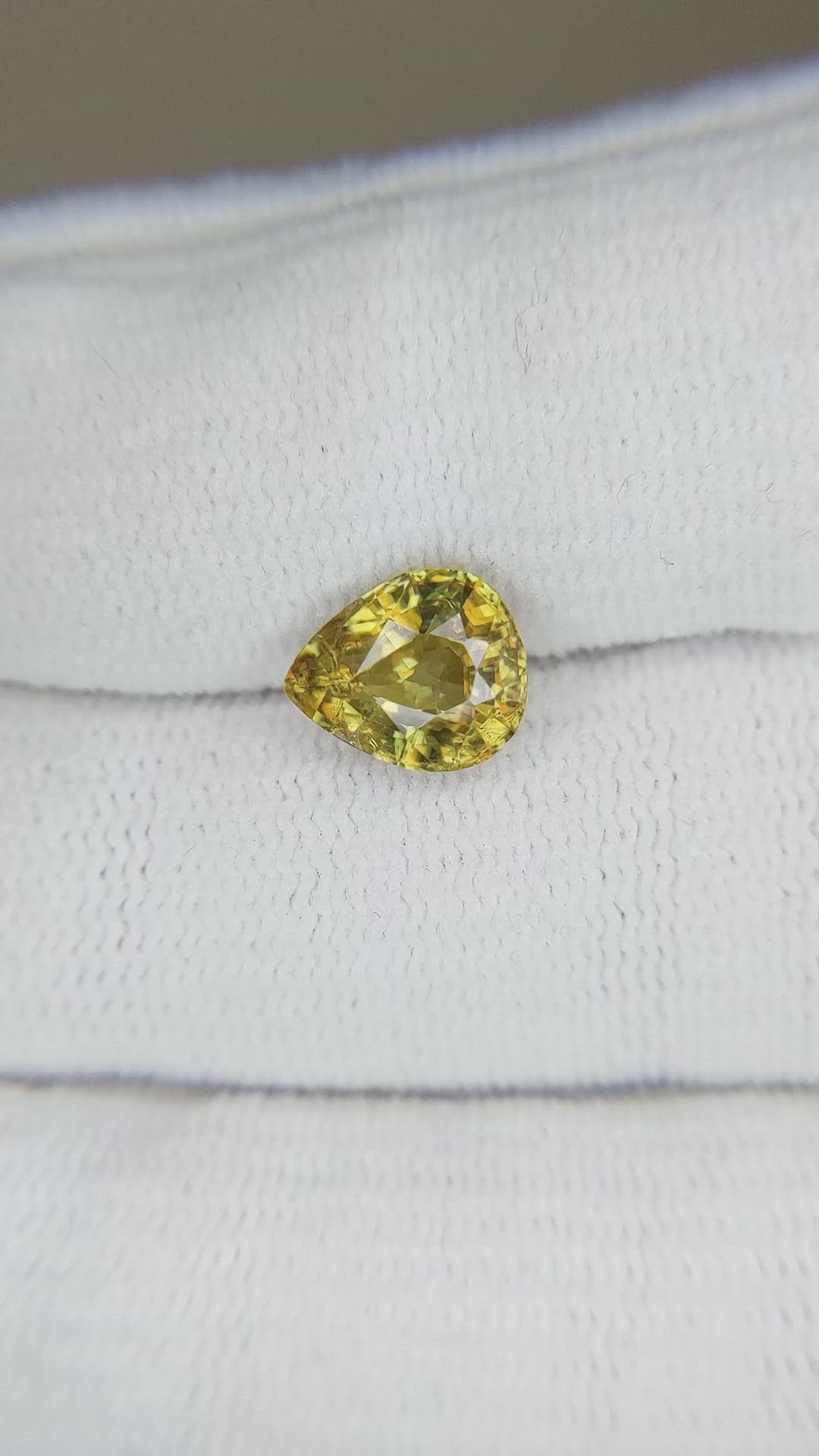 2.24 Ct. Sphene (Titanite) from Madagascar Size Video