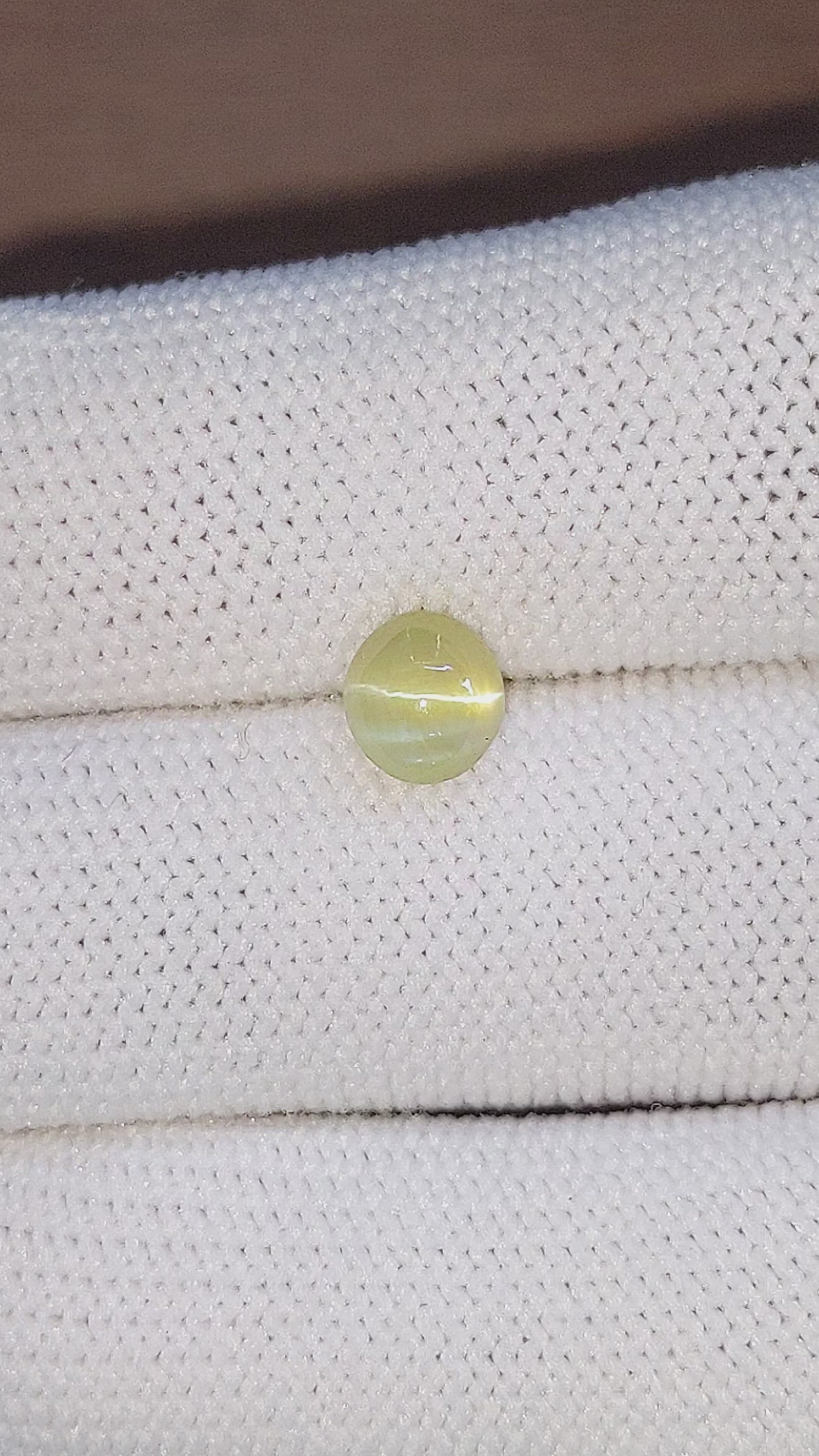 1.81 Ct. Cabochon Chrysoberyl from Tanzania Size Video