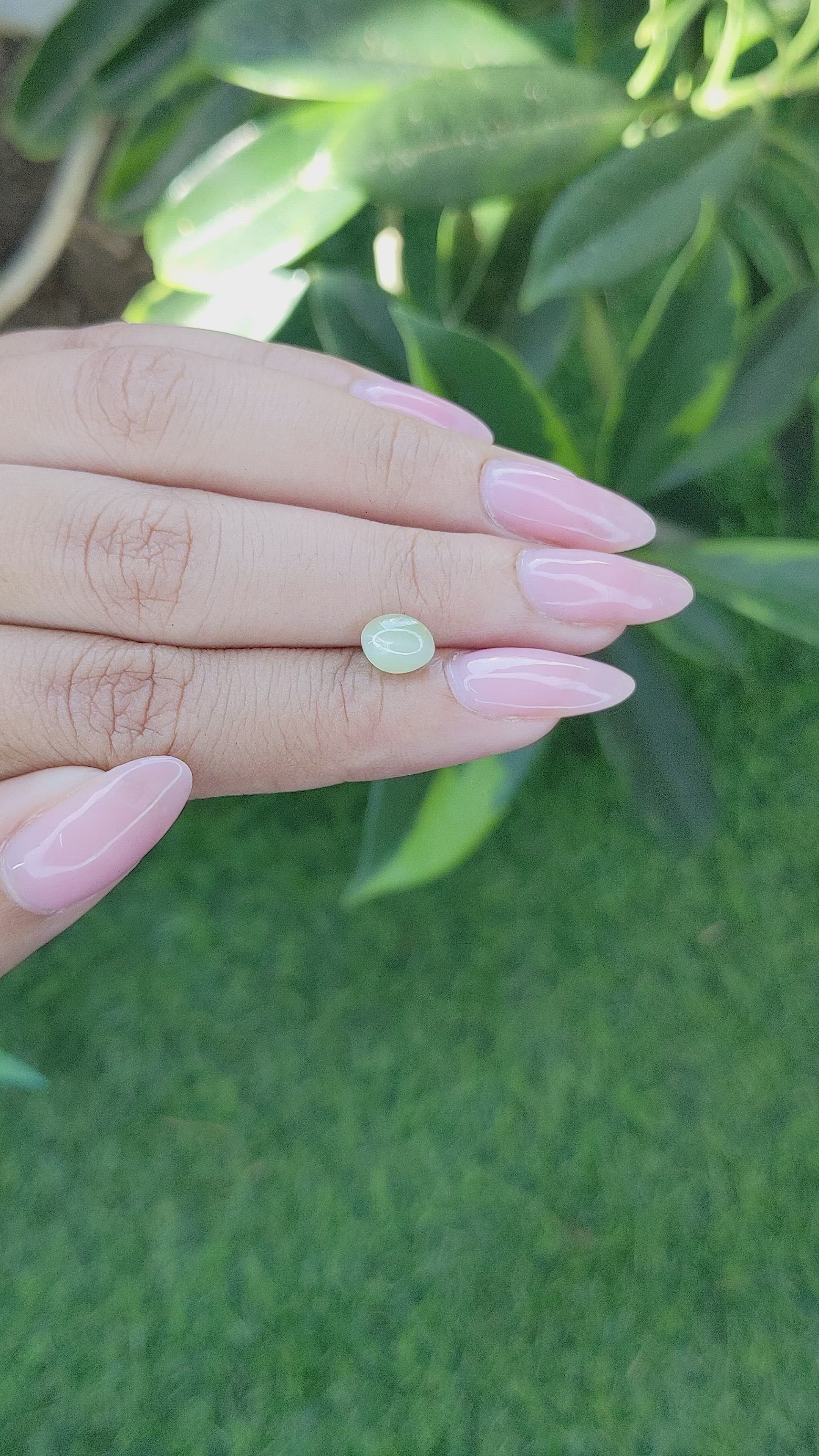 1.79 Ct. Cabochon Chrysoberyl from Tanzania Size Video