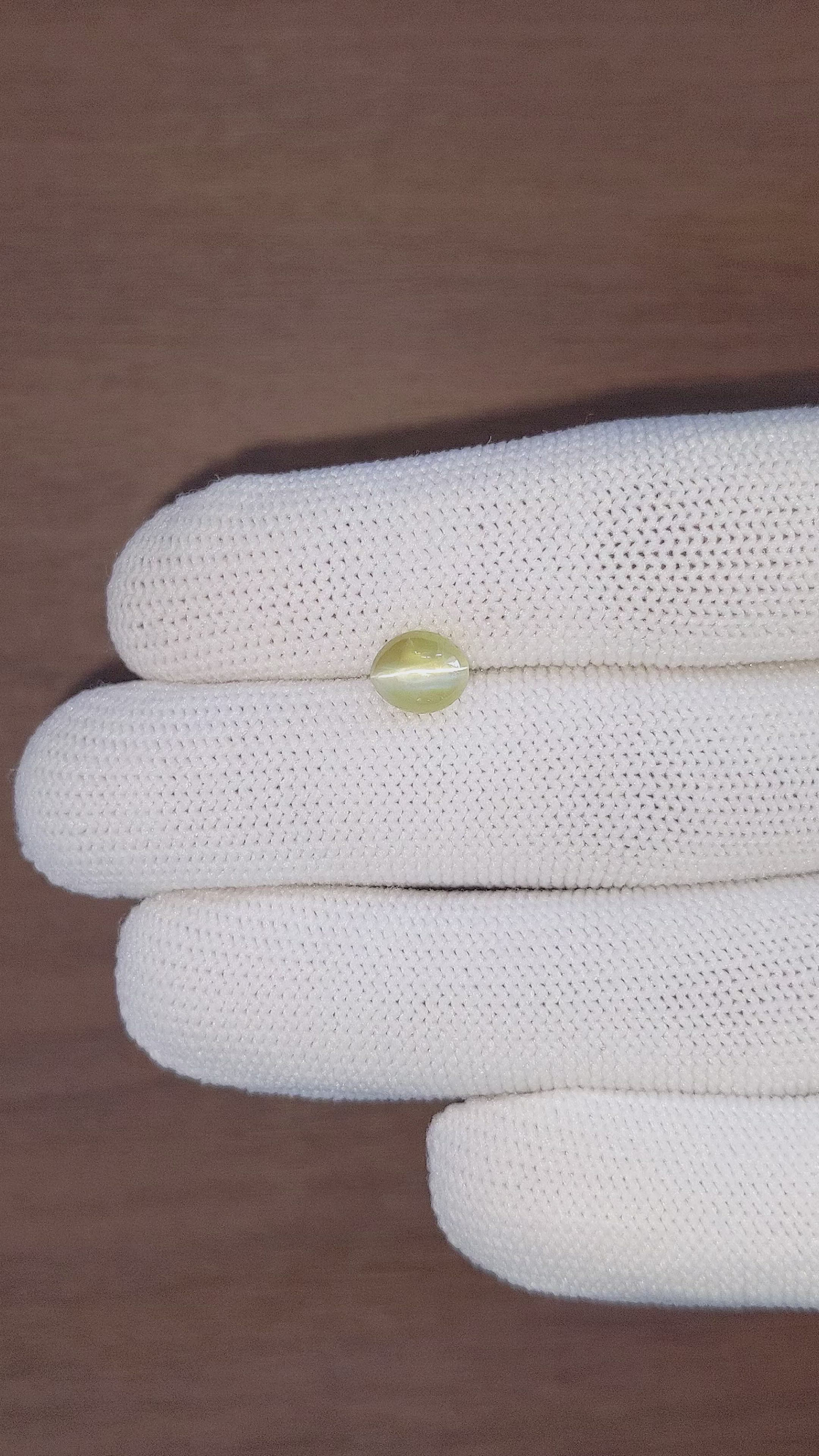 1.97 Ct. Cabochon Chrysoberyl from Tanzania Size Video