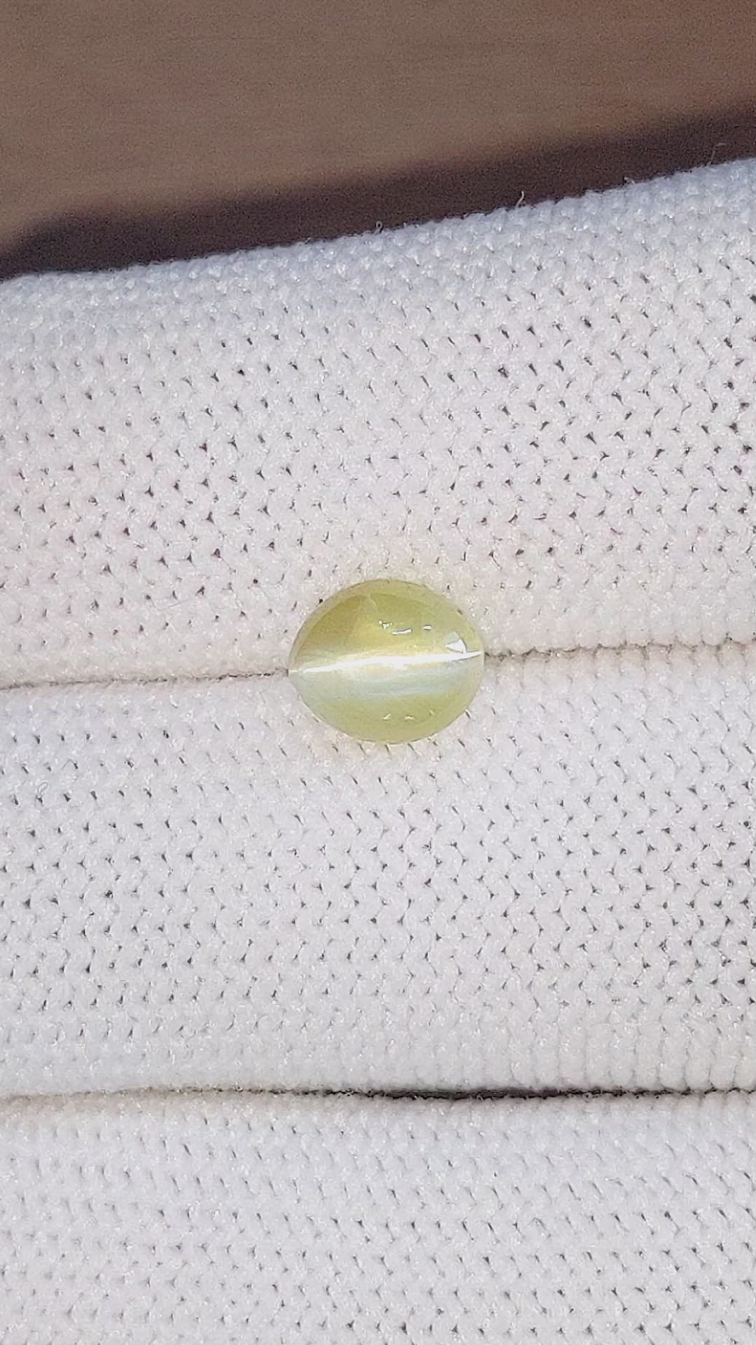 1.97 Ct. Cabochon Chrysoberyl from Tanzania Size Video