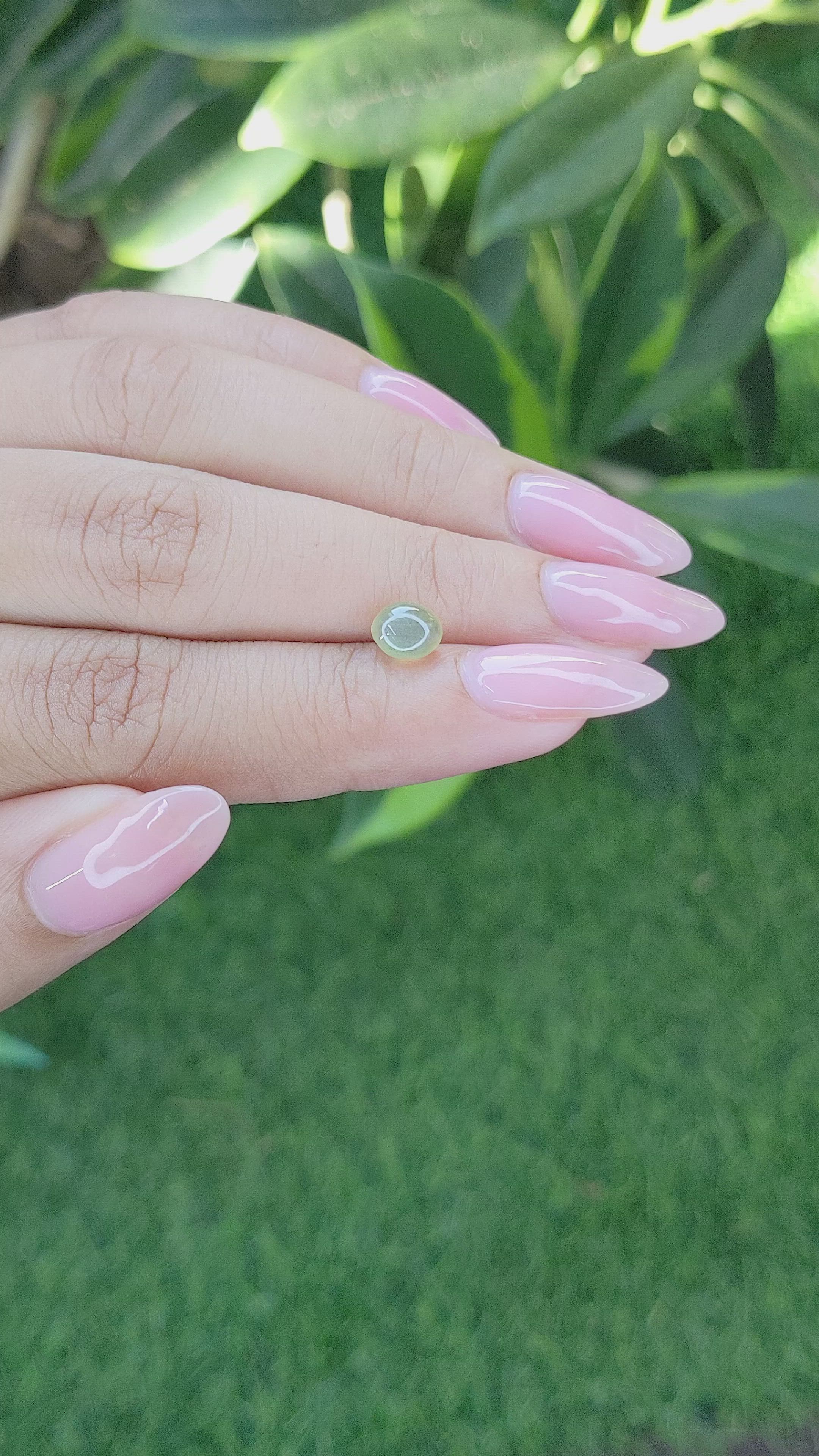 1.52 Ct. Cabochon Chrysoberyl from Tanzania Size Video