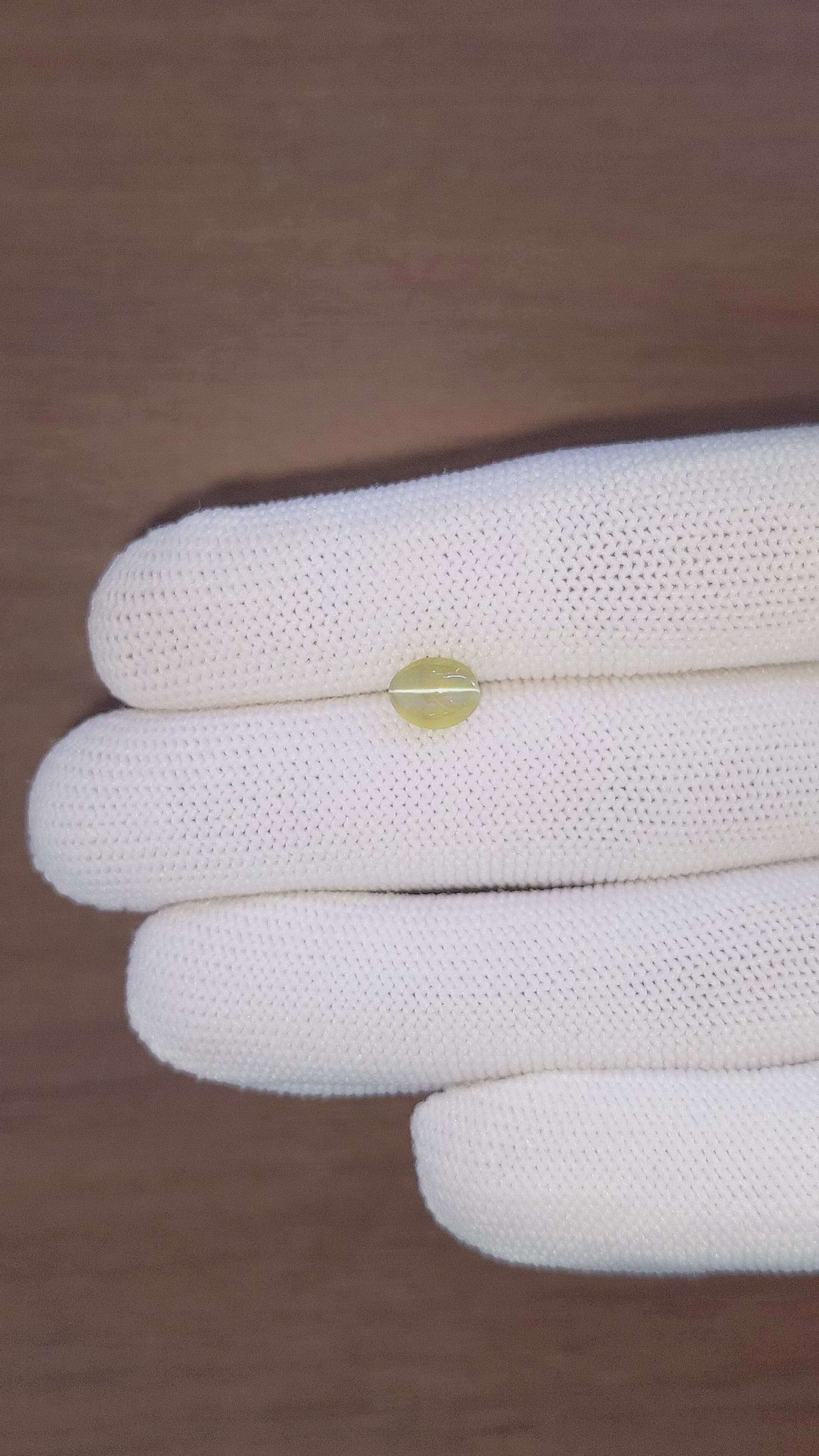 1.68 Ct. Cabochon Chrysoberyl from Tanzania Size Video