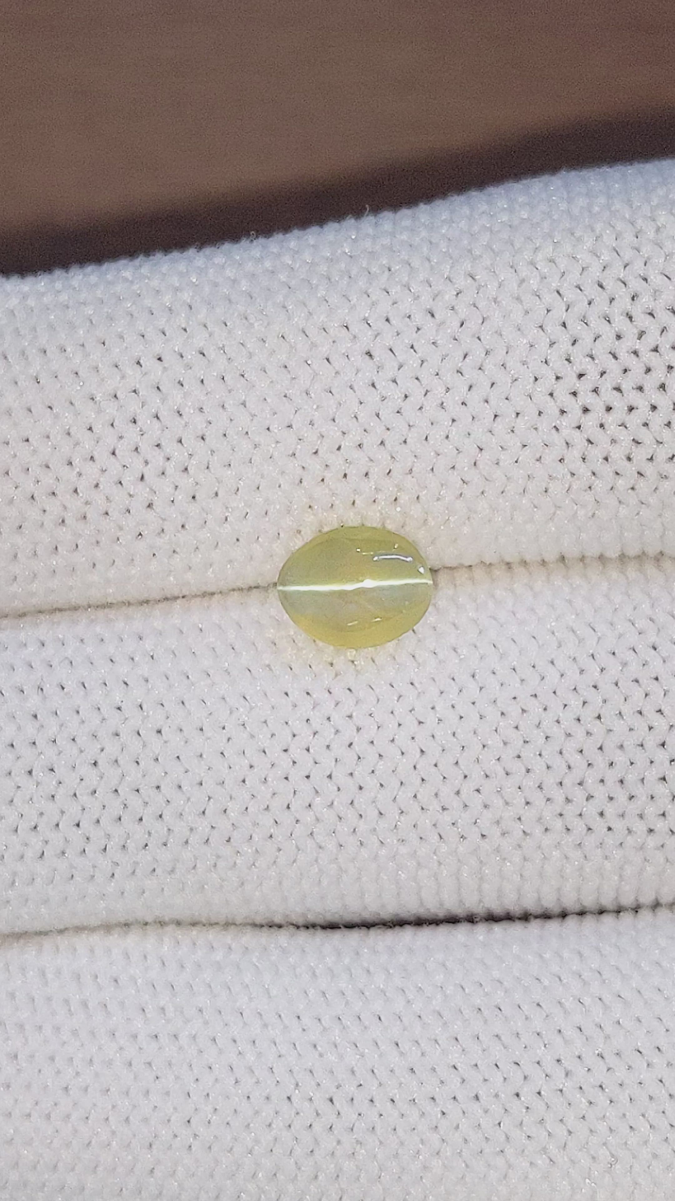 1.68 Ct. Cabochon Chrysoberyl from Tanzania Size Video