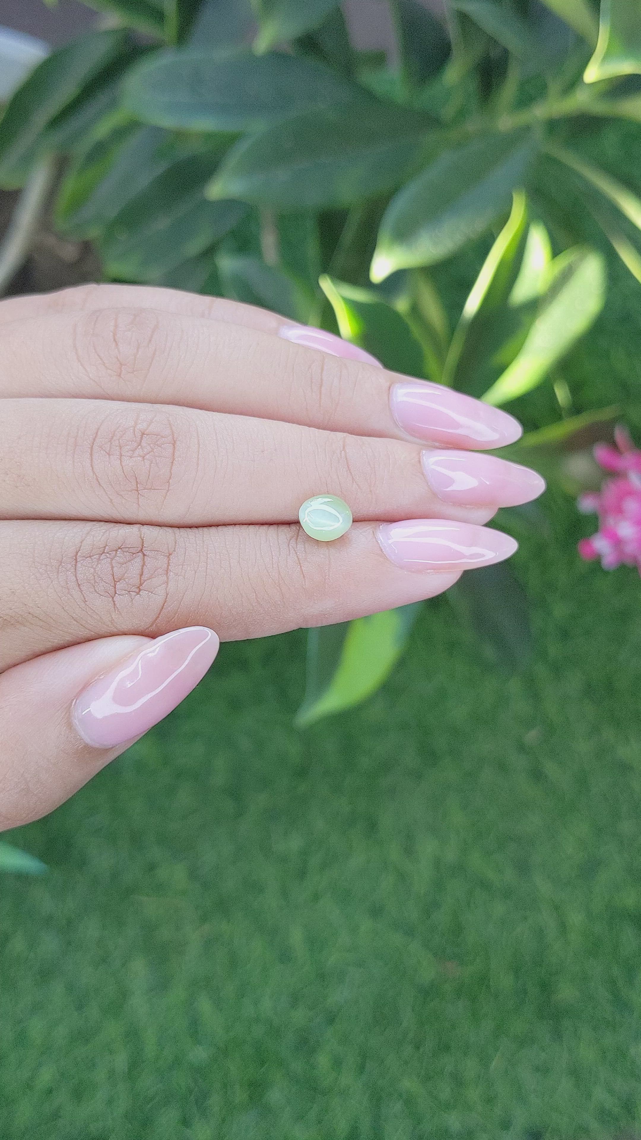 1.72 Ct. Cabochon Chrysoberyl from Tanzania Size Video