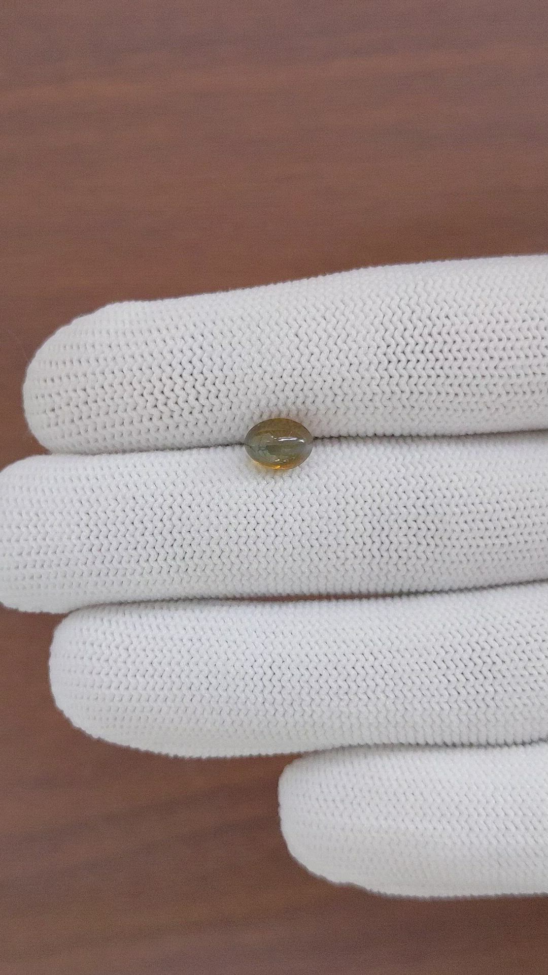 1.65 Ct. Cabochon Chrysoberyl from Tanzania Size Video