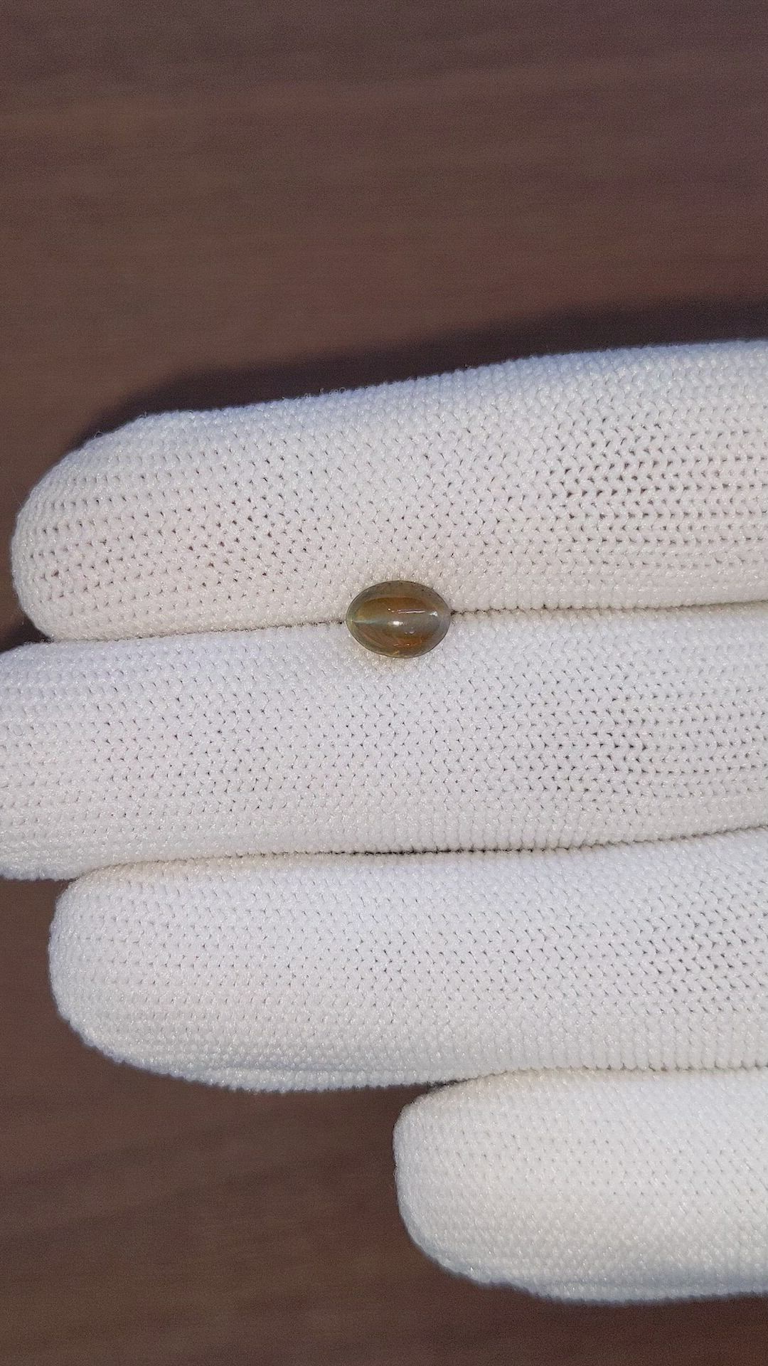 1.65 Ct. Cabochon Chrysoberyl from Tanzania Size Video
