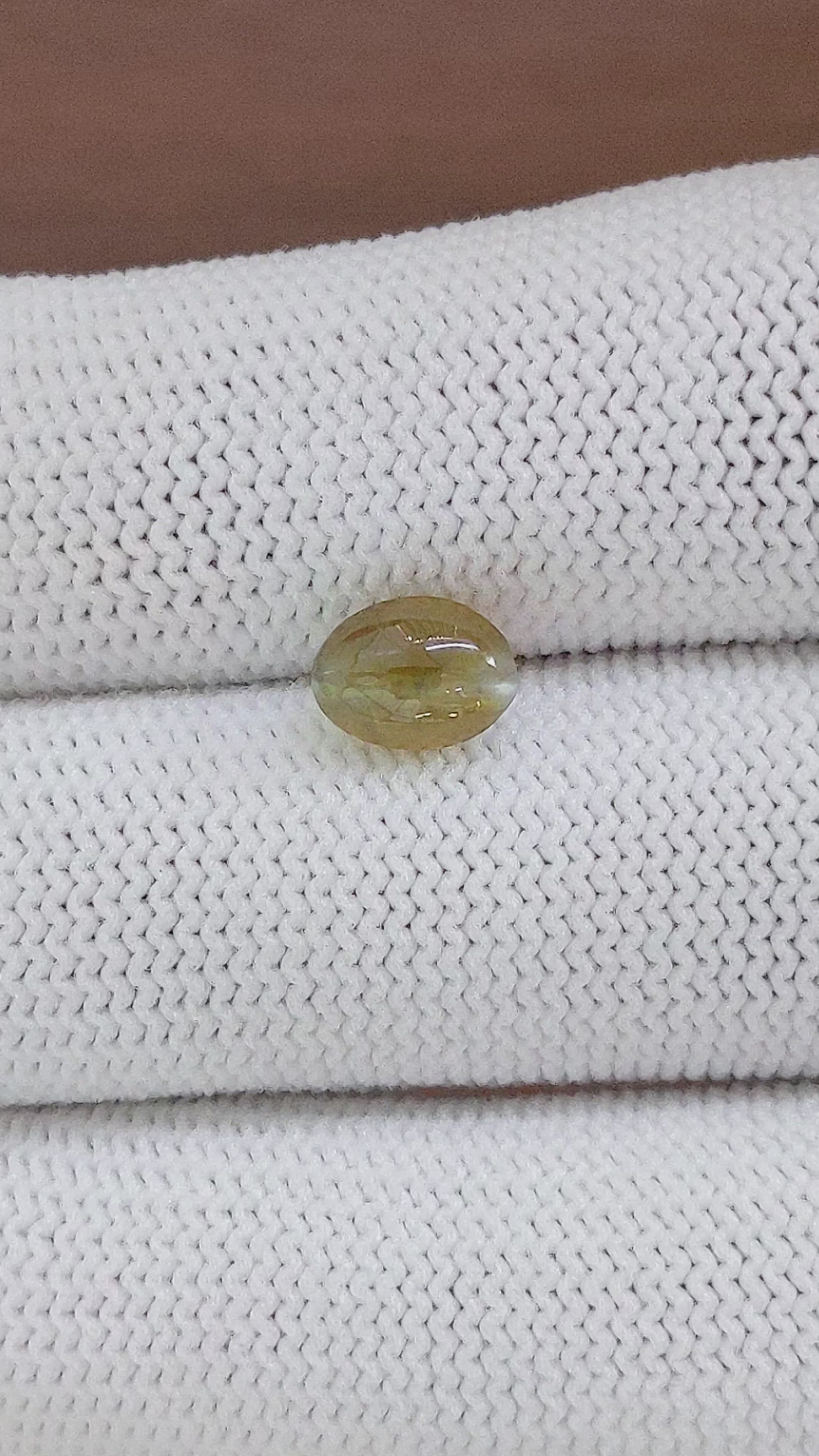 1.99 Ct. Cabochon Chrysoberyl from Tanzania Size Video