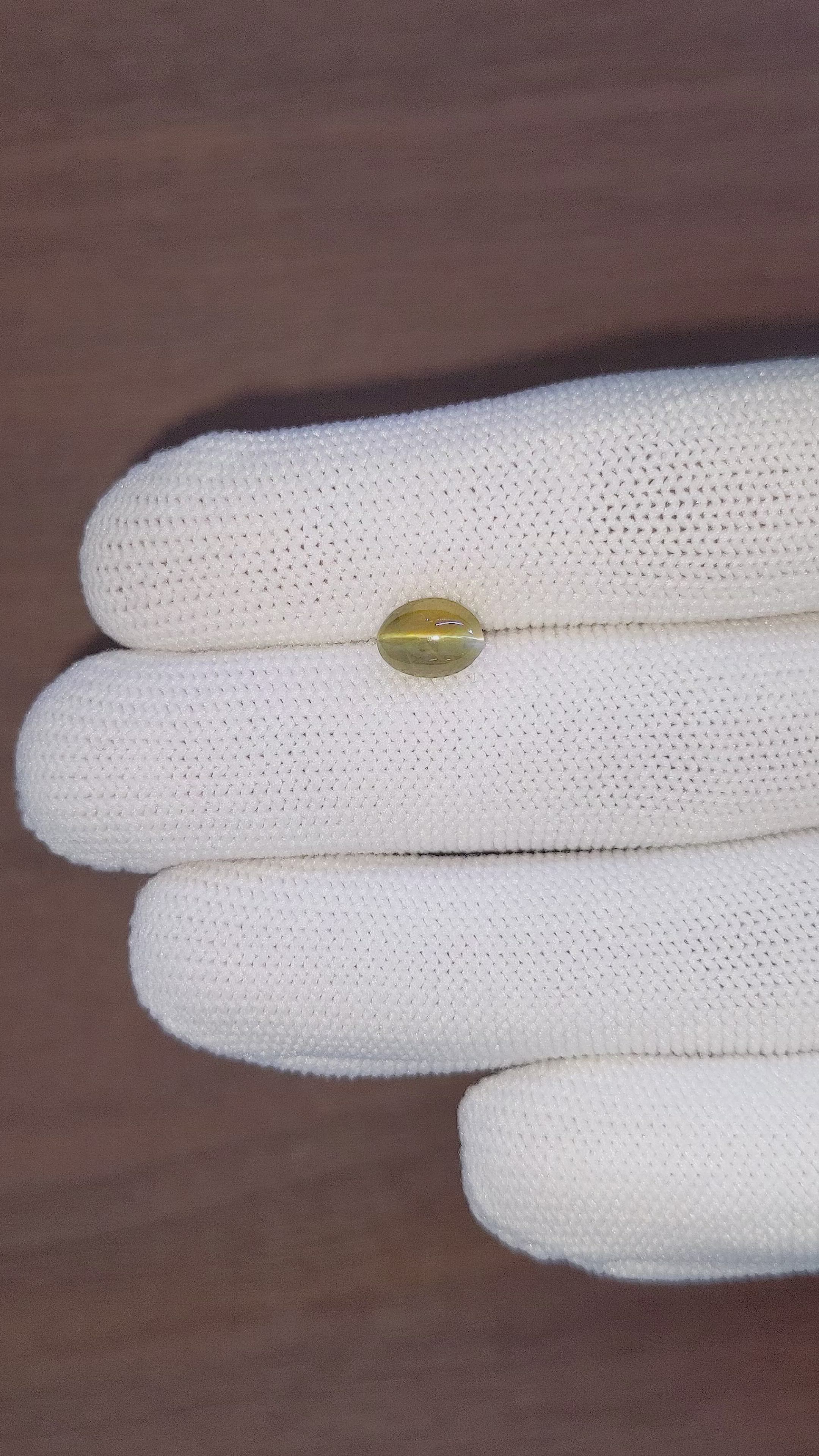 1.99 Ct. Cabochon Chrysoberyl from Tanzania Size Video