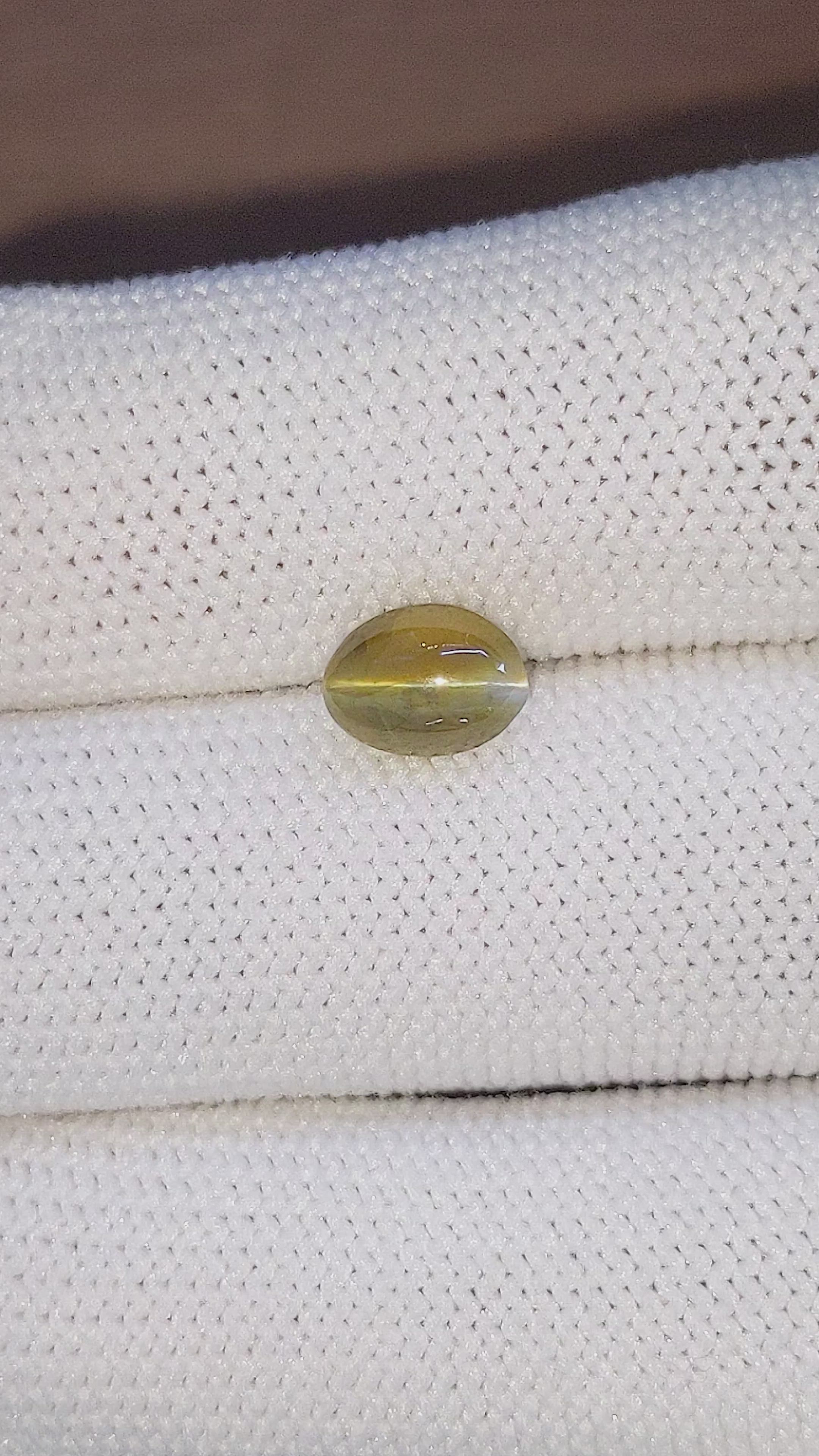 1.99 Ct. Cabochon Chrysoberyl from Tanzania Size Video