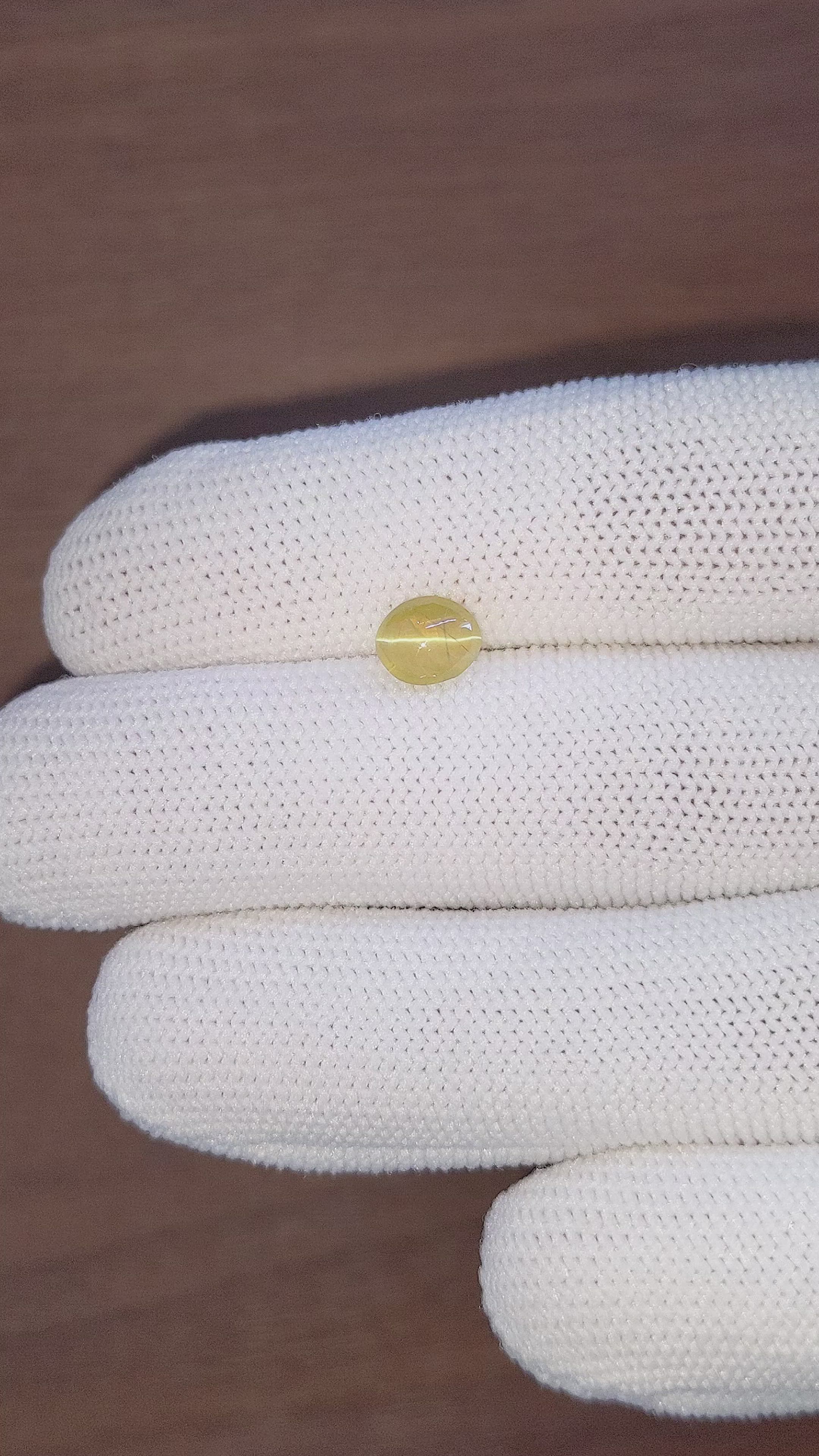 1.59 Ct. Cabochon Chrysoberyl from Tanzania Size Video