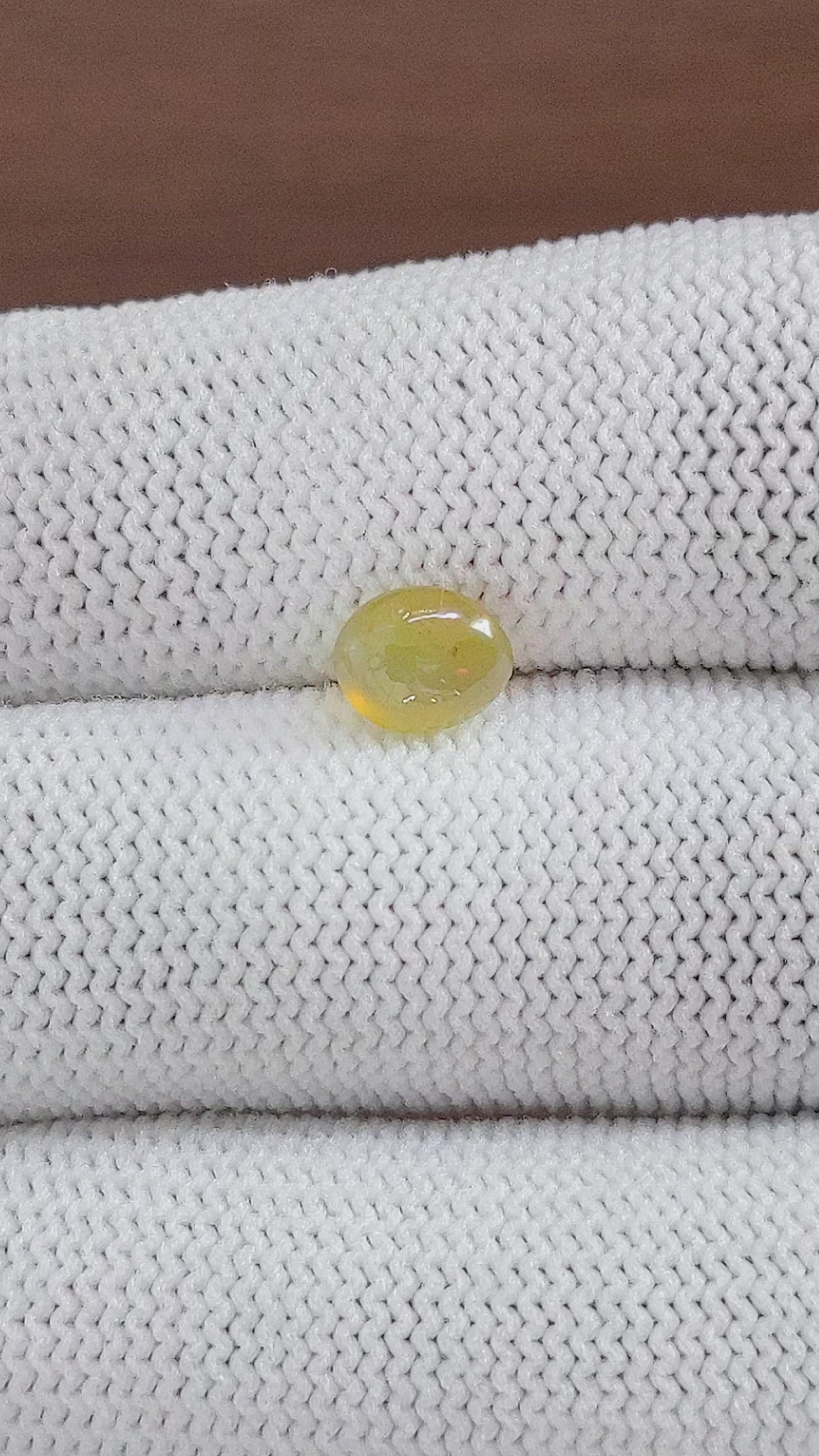 1.59 Ct. Cabochon Chrysoberyl from Tanzania Size Video