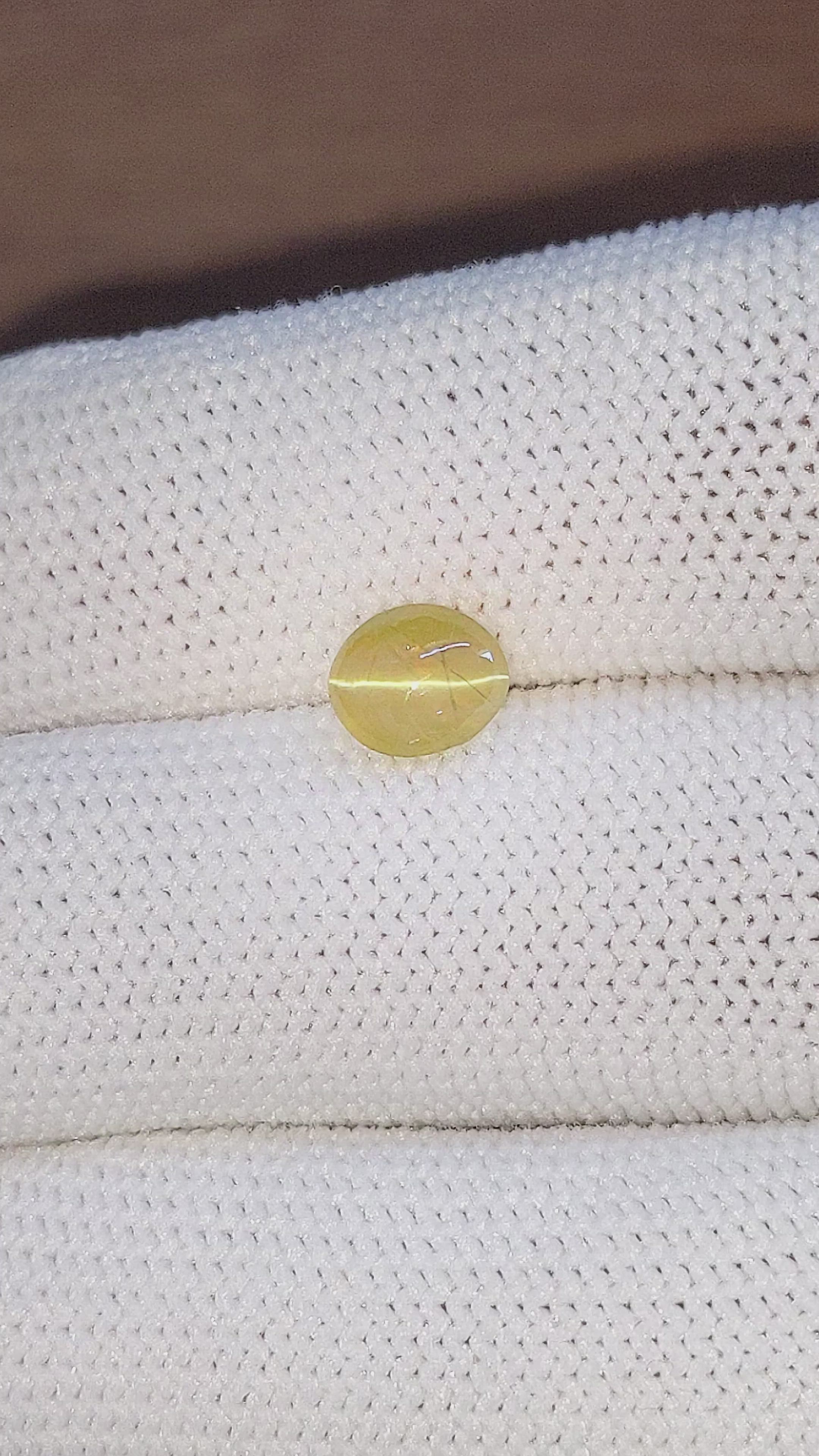 1.59 Ct. Cabochon Chrysoberyl from Tanzania Size Video