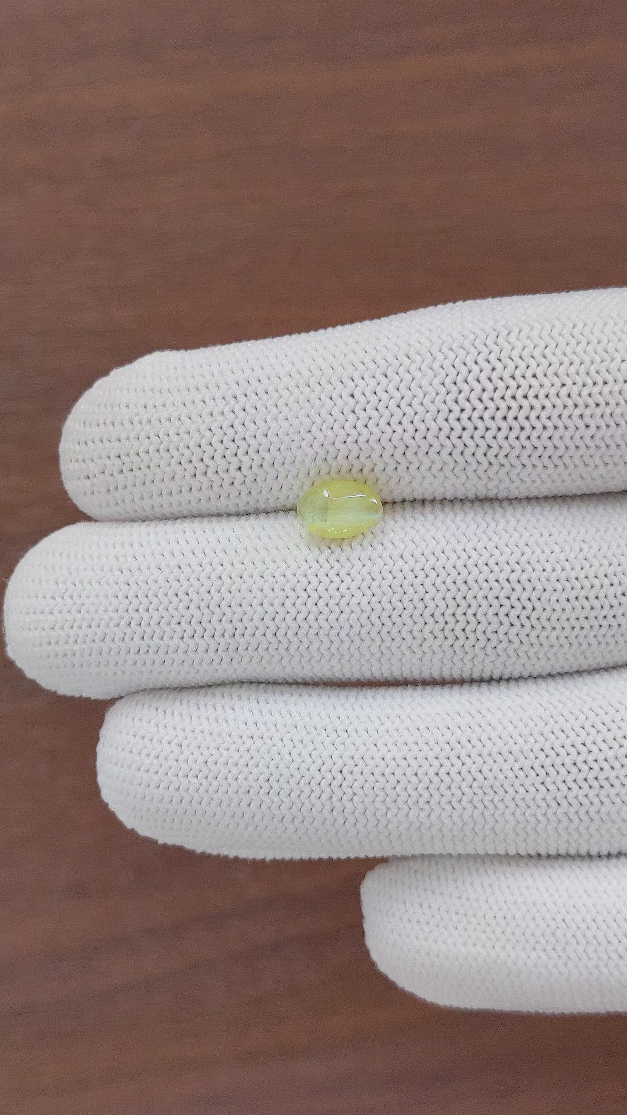 1.58 Ct. Cabochon Chrysoberyl from Tanzania Size Video