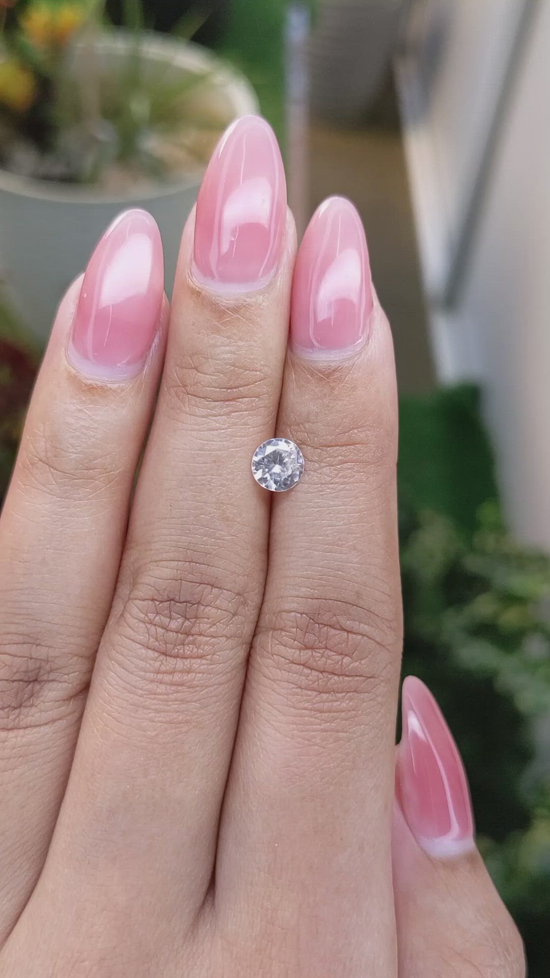 0.98 Ct. Zircon from Ceylon (Sri Lanka) Size Video