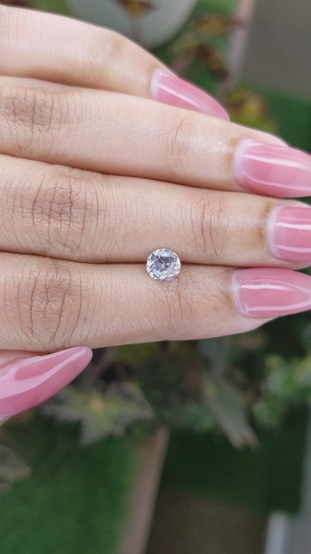 0.98 Ct. Zircon from Ceylon (Sri Lanka) Size Video