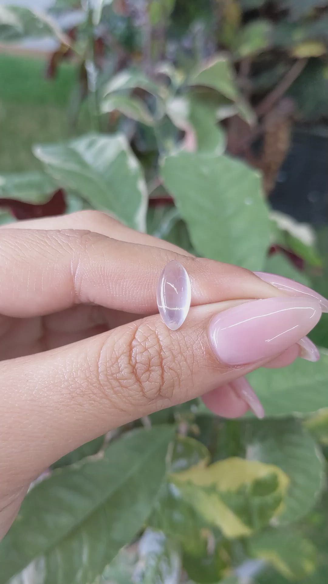 3.08 Ct. Cabochon Moonstone from Ceylon (Sri Lanka) Size Video