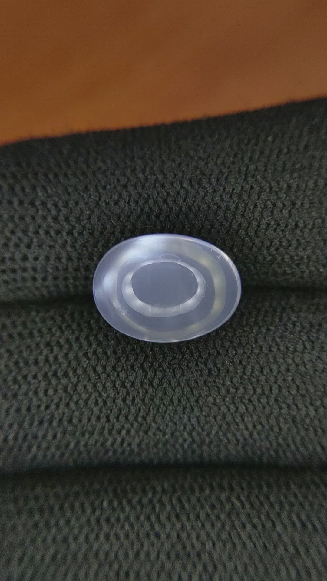 6.28 Ct. Blue Flash Cabochon Moonstone from Ceylon (Sri Lanka) Size Video