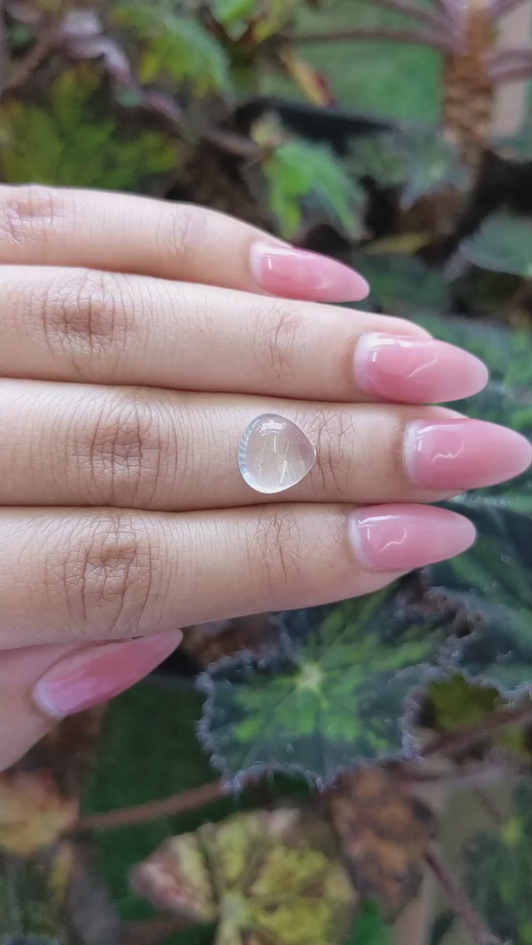 3.75 Ct. Cabochon Moonstone from Ceylon (Sri Lanka) Size Video