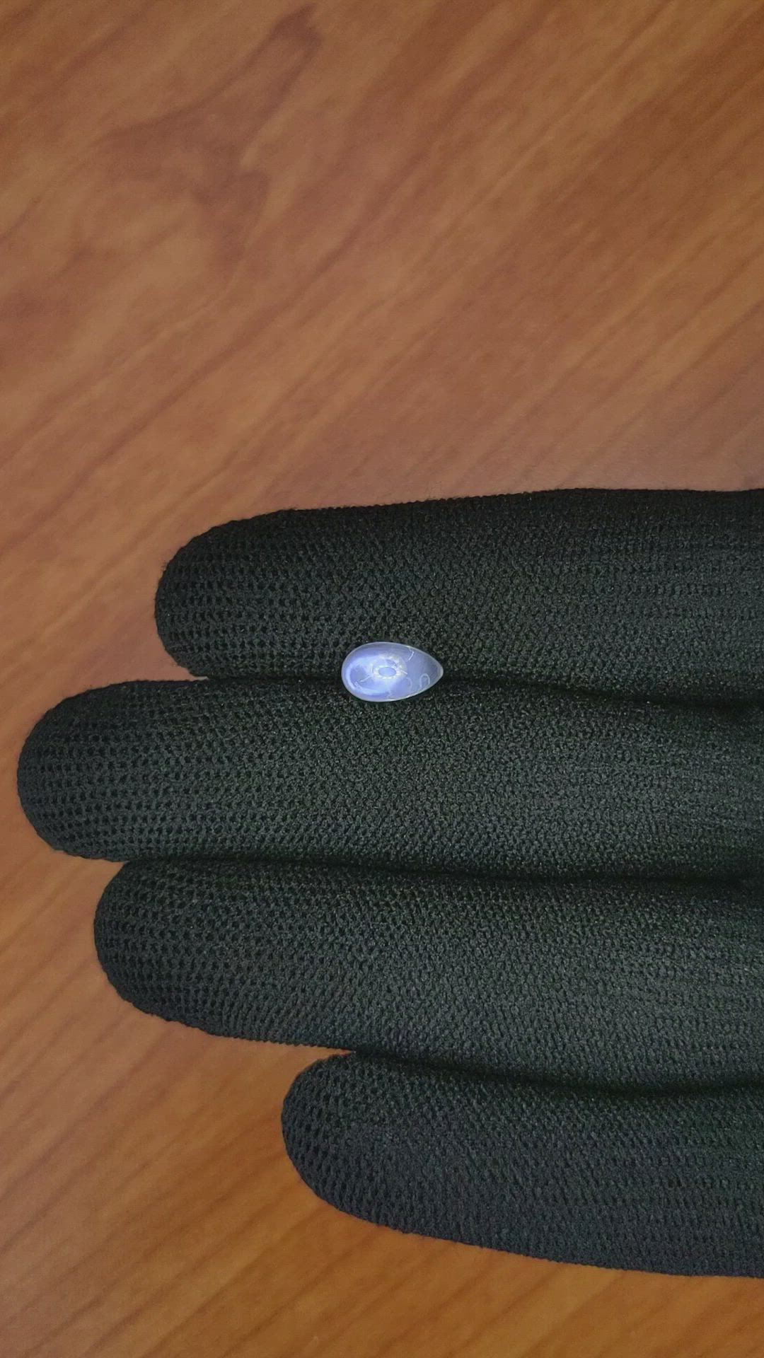 1.45 Ct. Blue Flash Cabochon Moonstone from Ceylon (Sri Lanka) Size Video