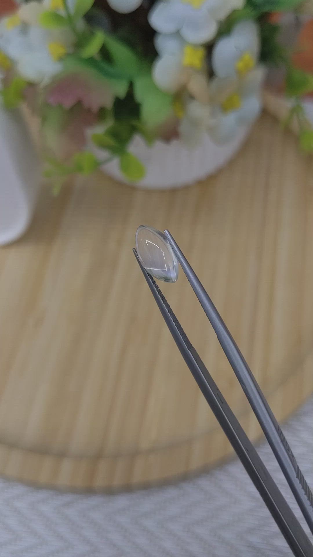 2.27 Ct. Cabochon Moonstone from Ceylon (Sri Lanka) Size Video