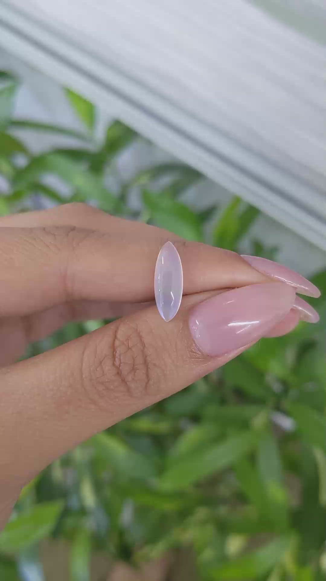 2.19 Ct. Cabochon Moonstone from Ceylon (Sri Lanka) Size Video