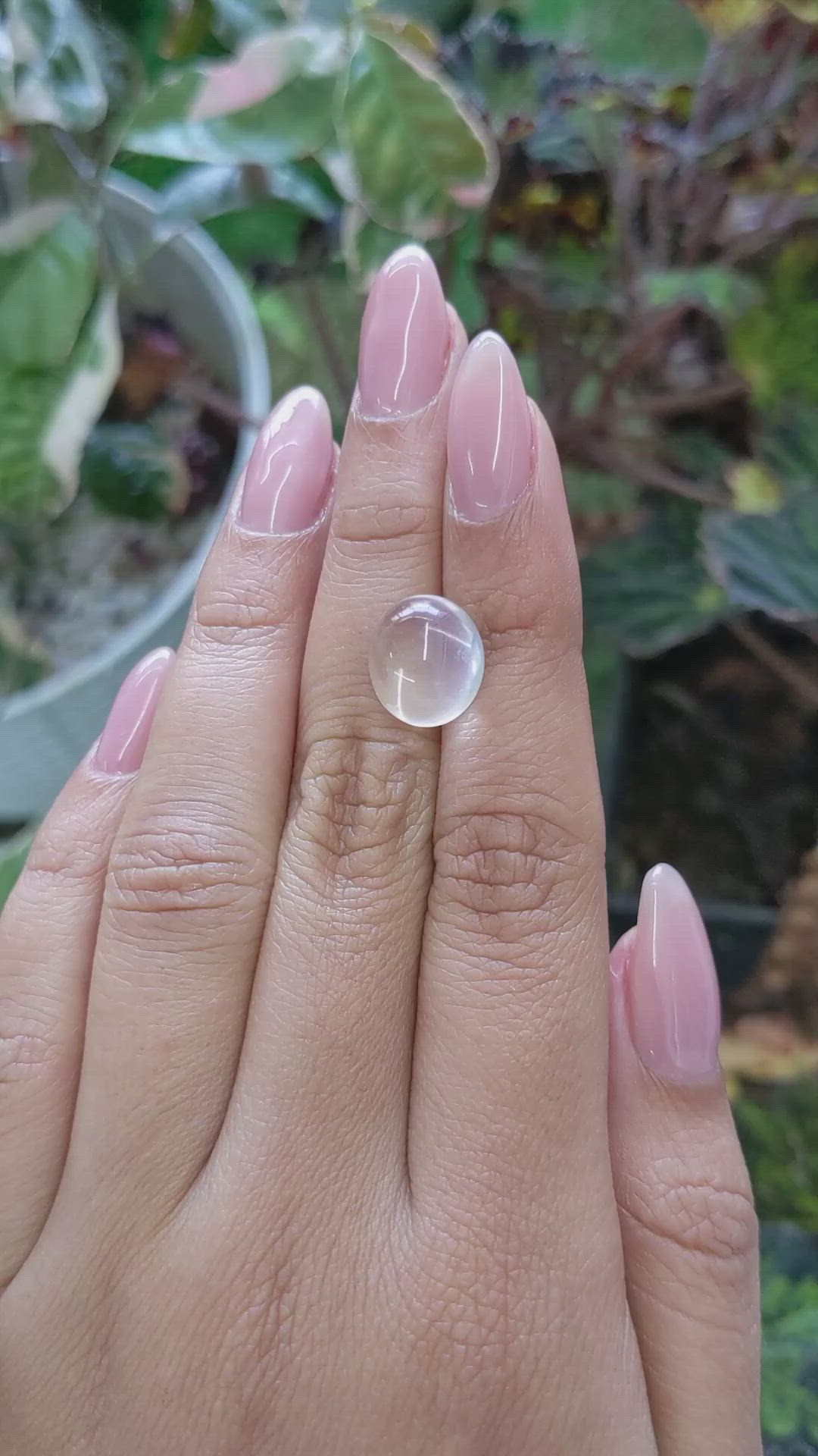 6.47 Ct. Cabochon Moonstone from Ceylon (Sri Lanka) Size Video