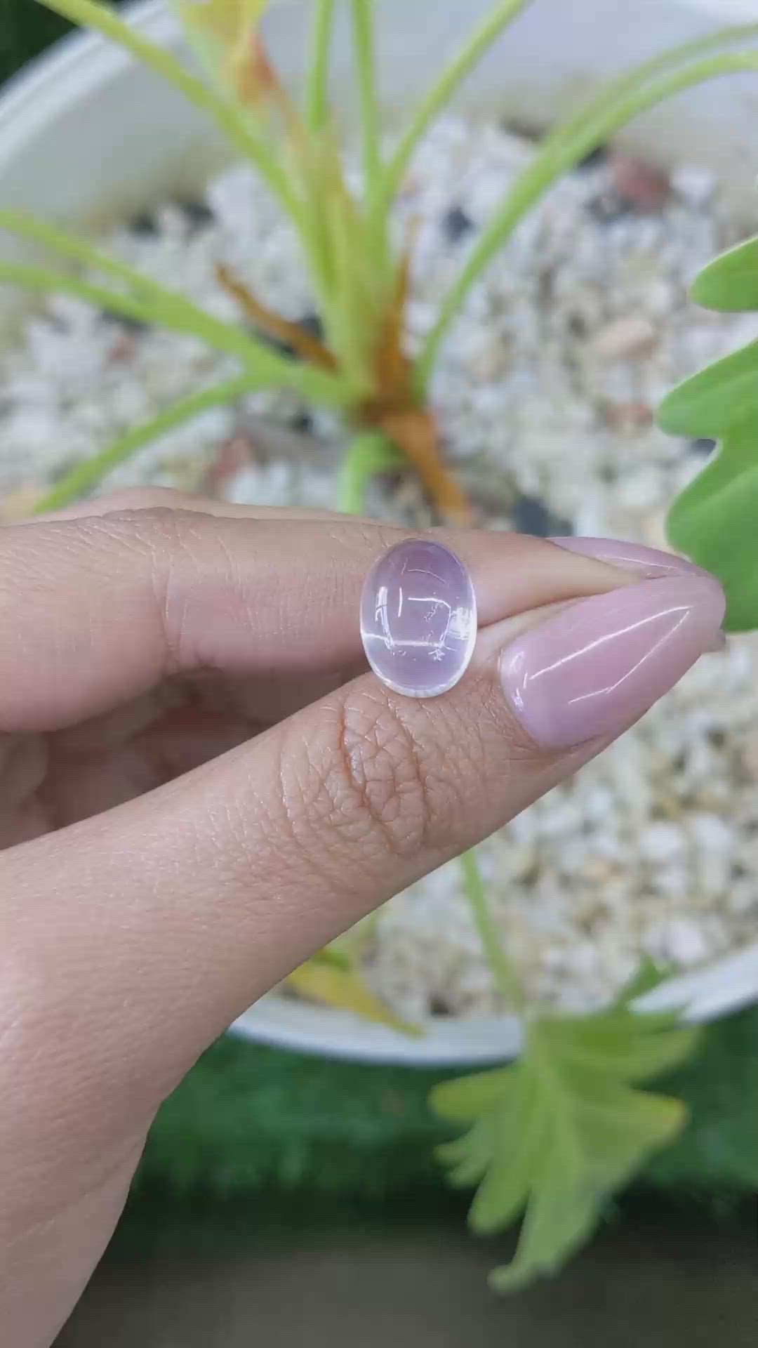 7.73 Ct. Cabochon Moonstone from Ceylon (Sri Lanka) Size Video