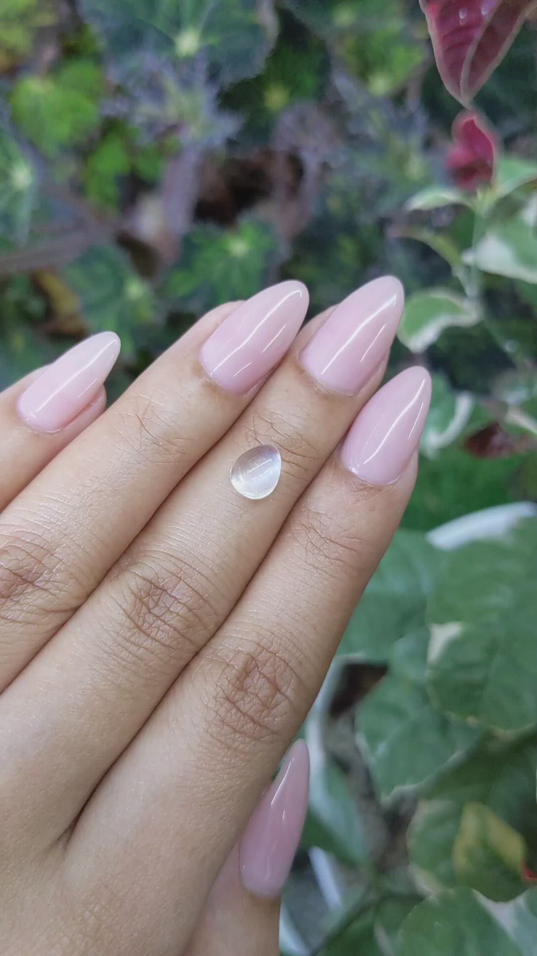 1.56 Ct. Cabochon Moonstone from Ceylon (Sri Lanka) Size Video