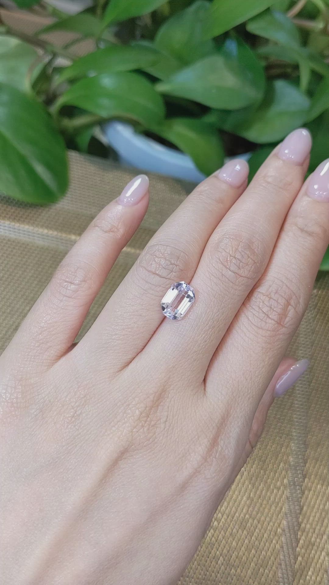 3.08 Ct. Kunzite from Afghanistan Size Video