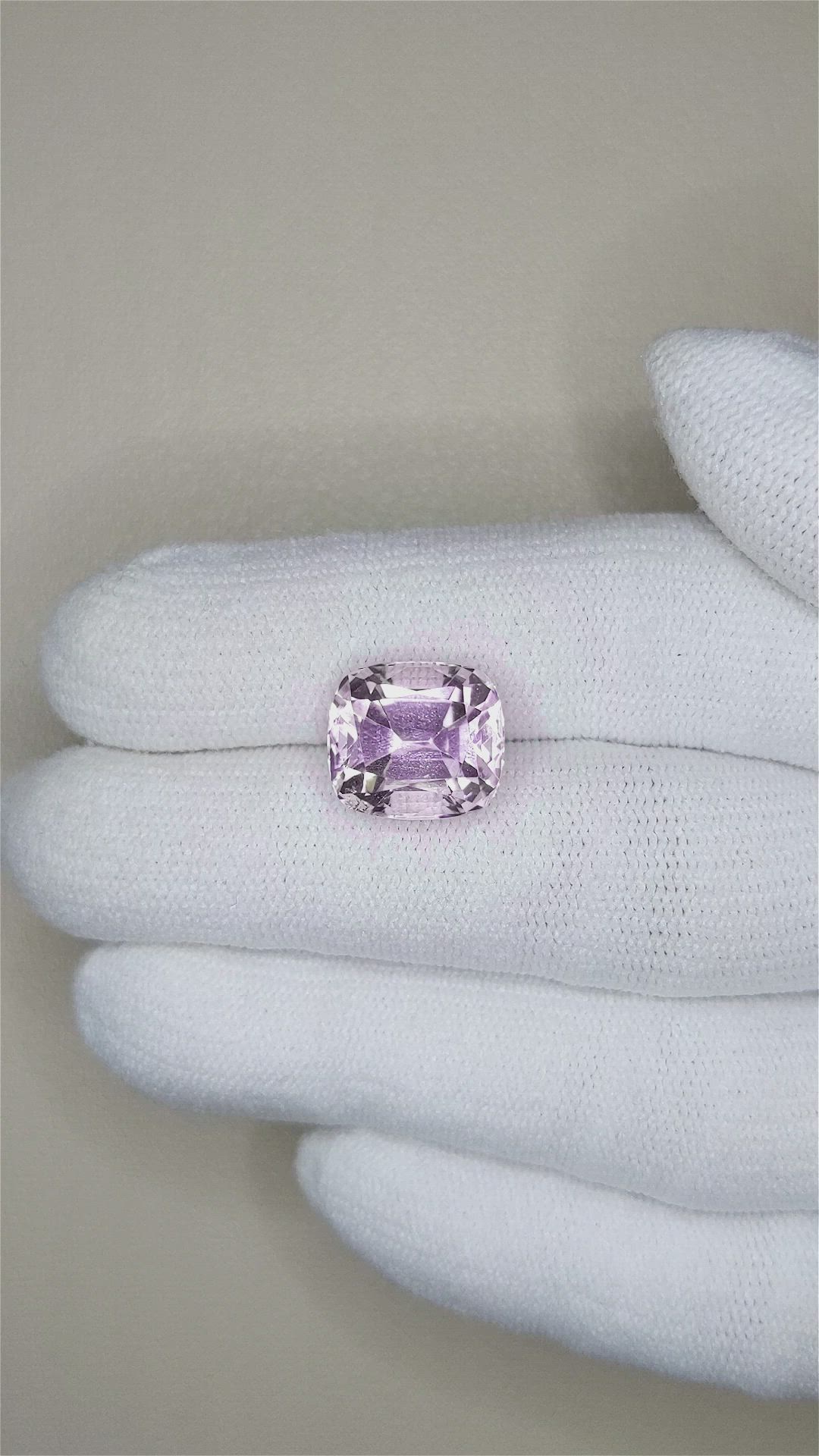 6.87 Ct. Kunzite from Afghanistan Size Video