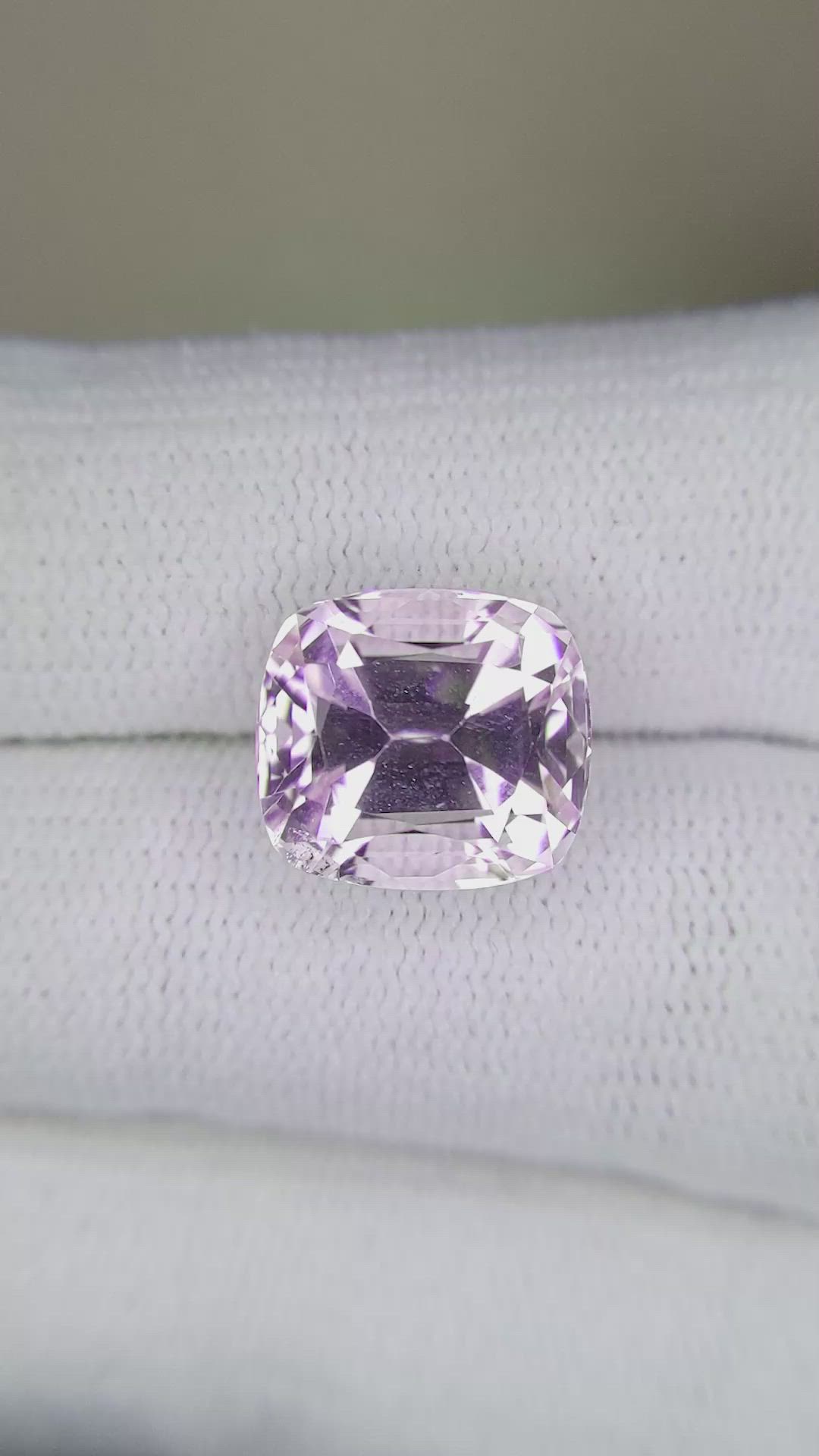 6.87 Ct. Kunzite from Afghanistan Size Video