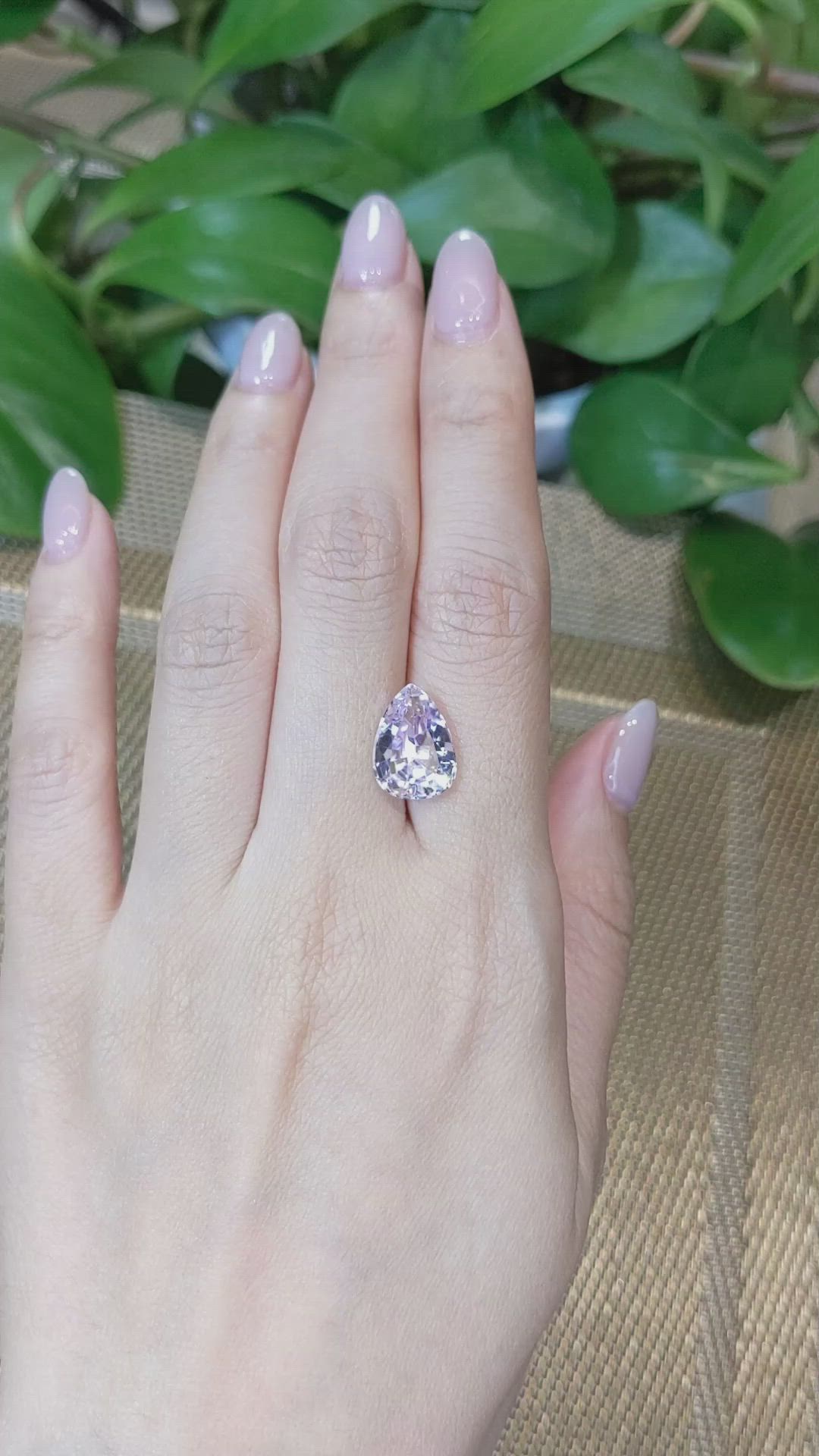 5.56 Ct. Kunzite from Afghanistan Size Video