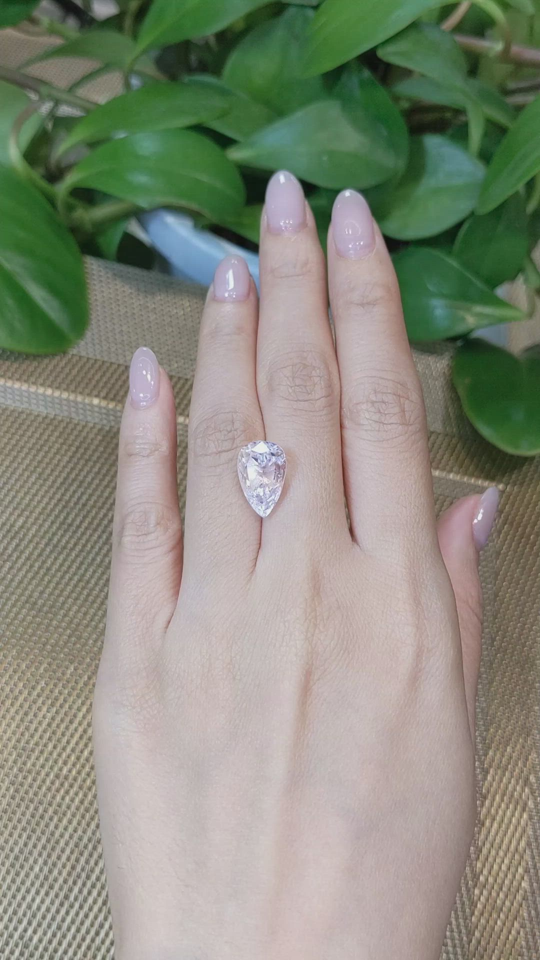 8.82 Ct. Kunzite from Afghanistan Size Video