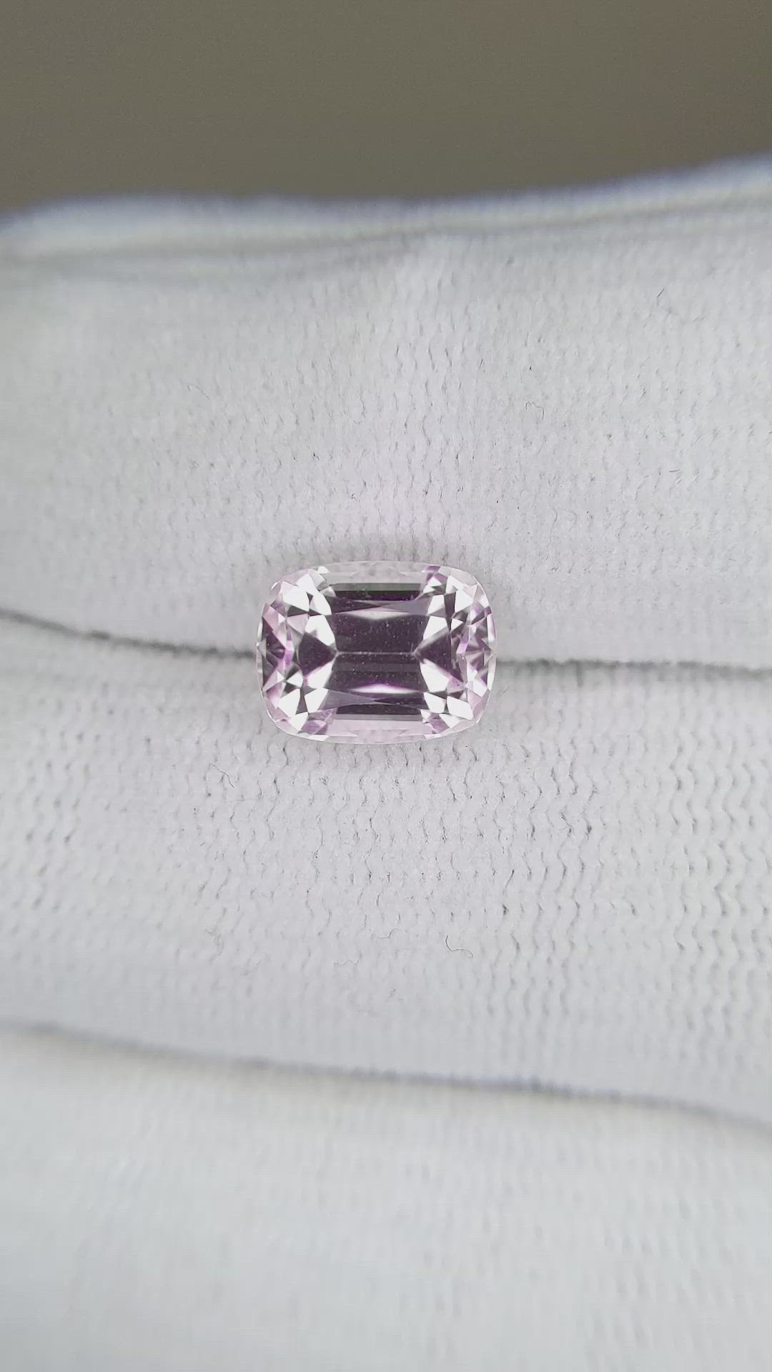 3.41 Ct. Kunzite from Afghanistan Size Video